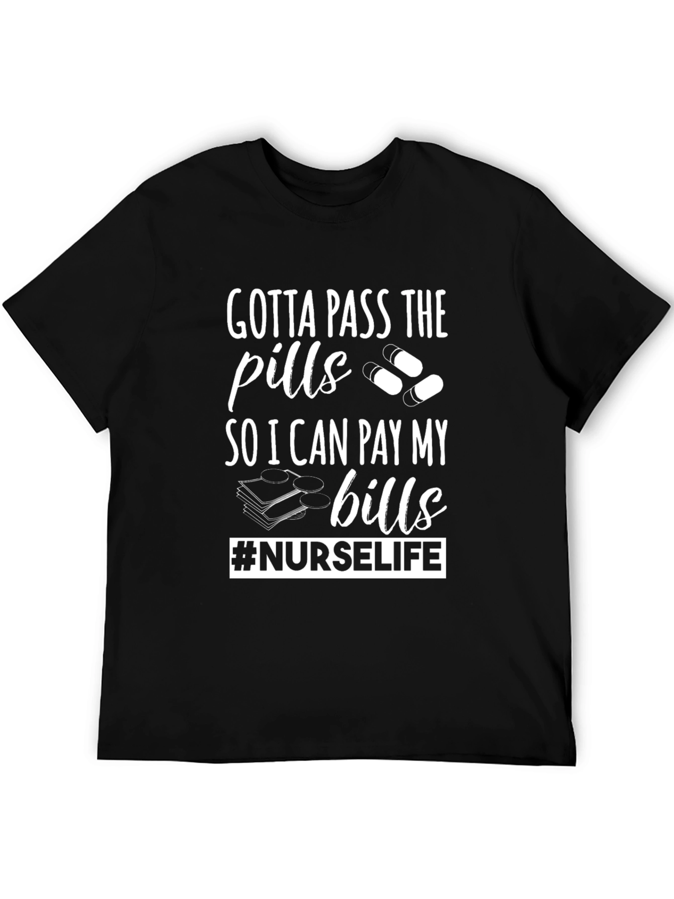 Camiseta Negra #NURSELIFE