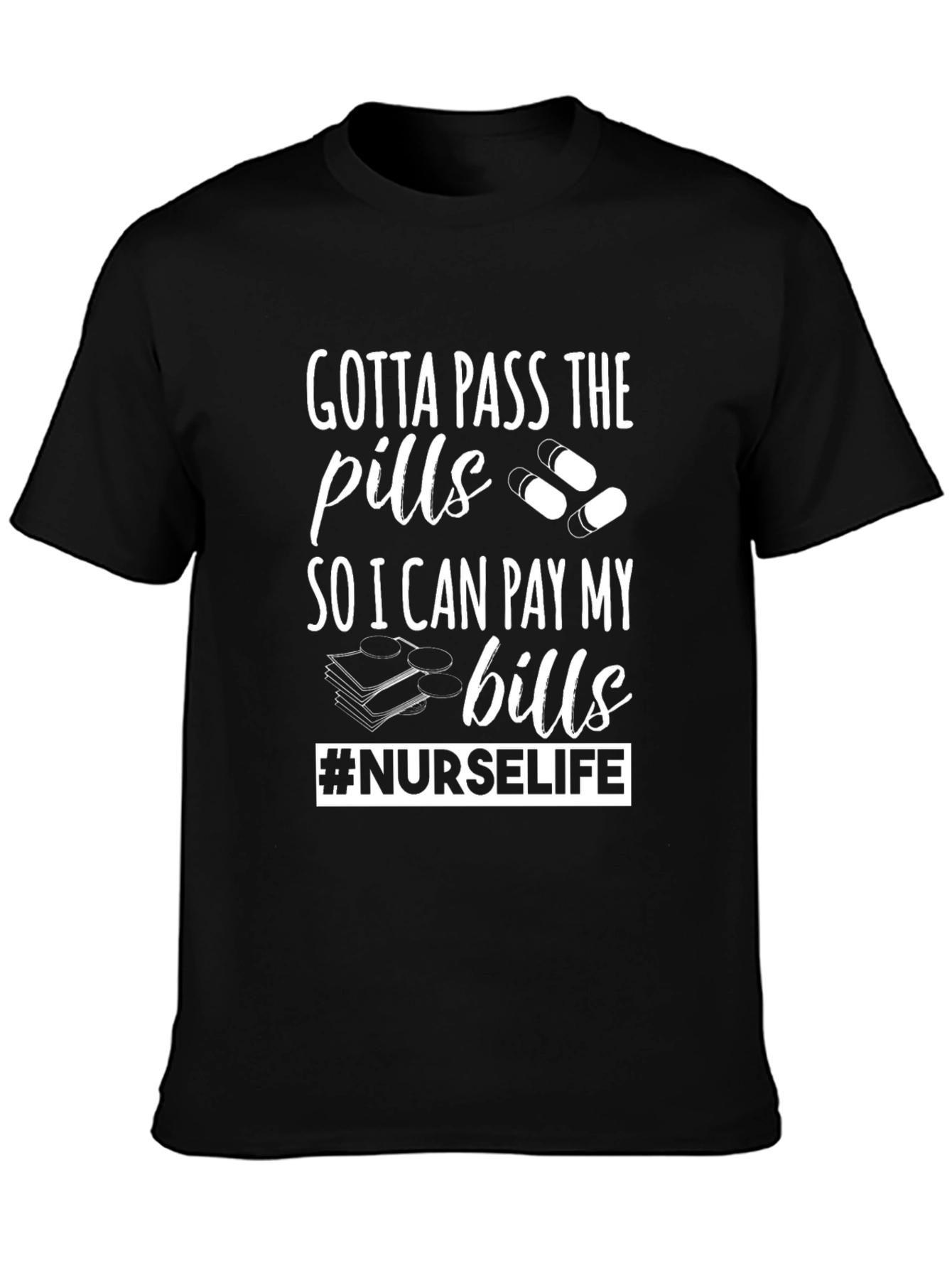 Camiseta Negra #NURSELIFE