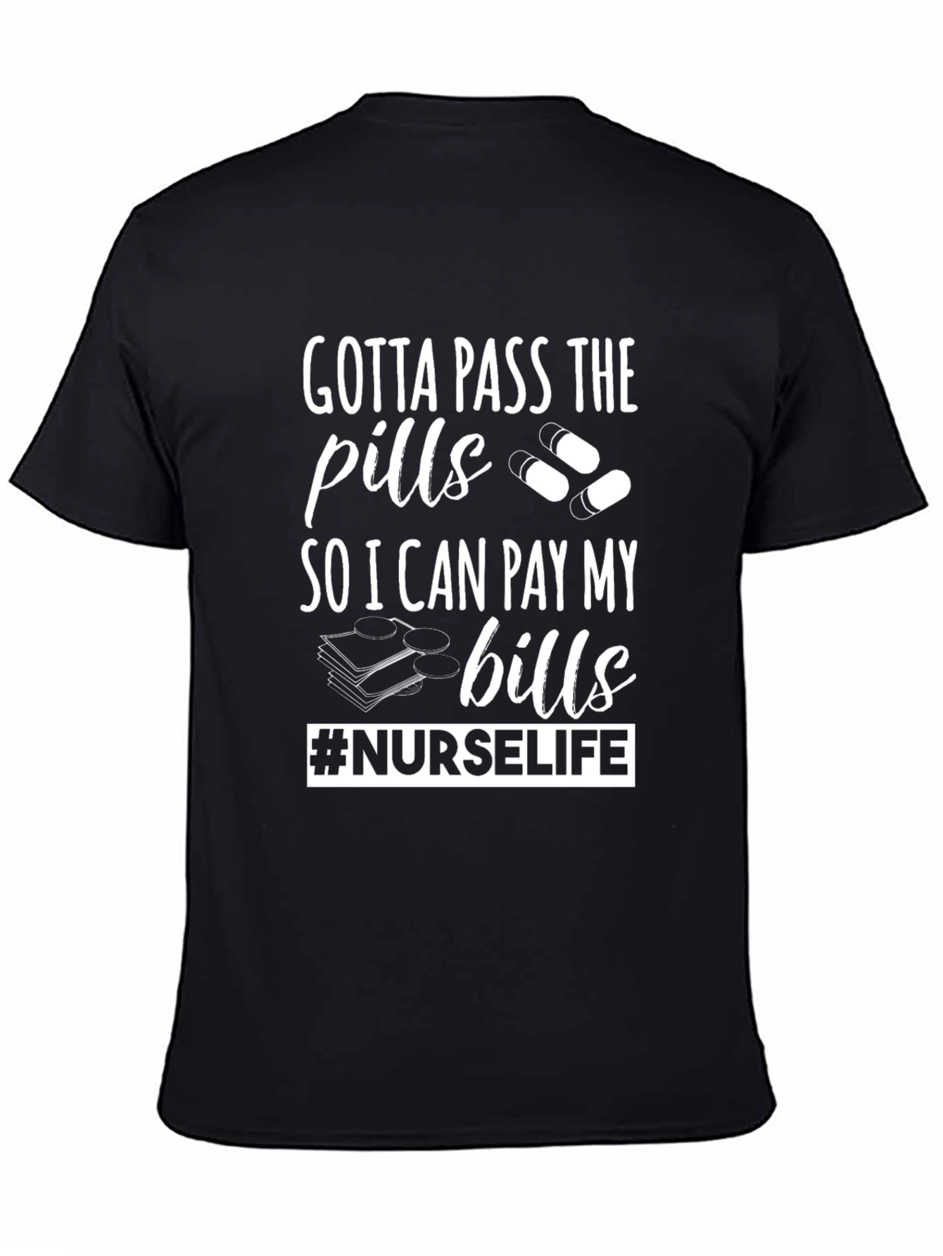 Camiseta Negra #NURSELIFE