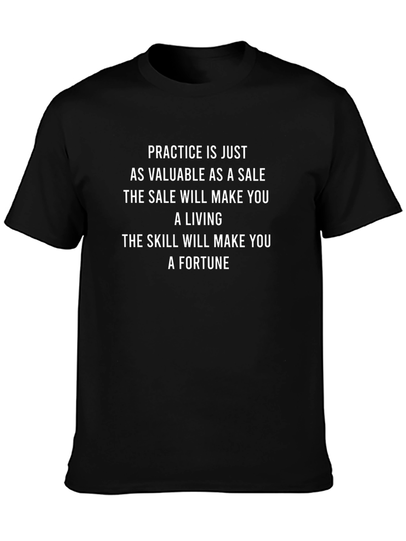 Camiseta Negra con Frase Inspiradora
