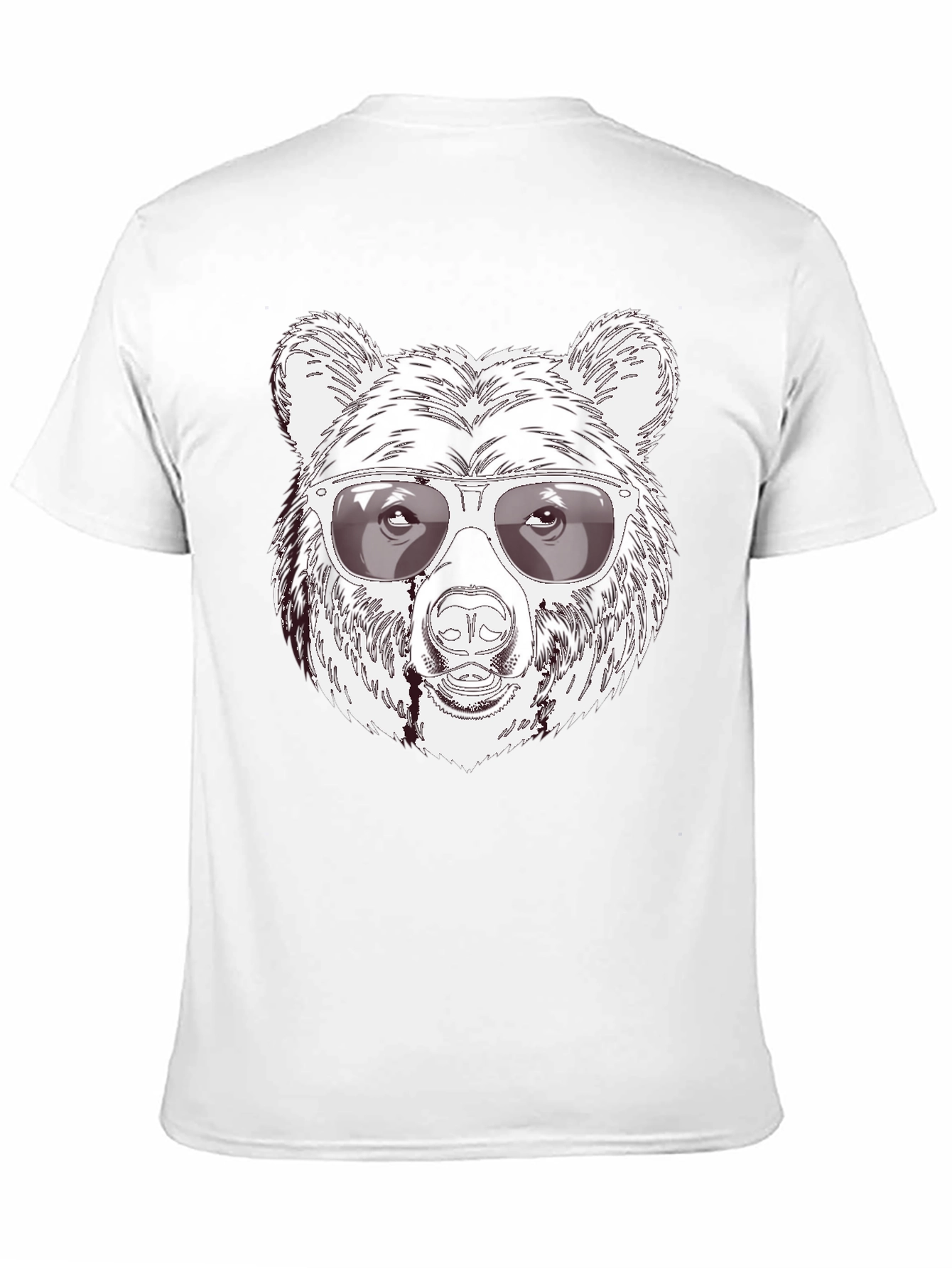 Camiseta Negra Oso Cool