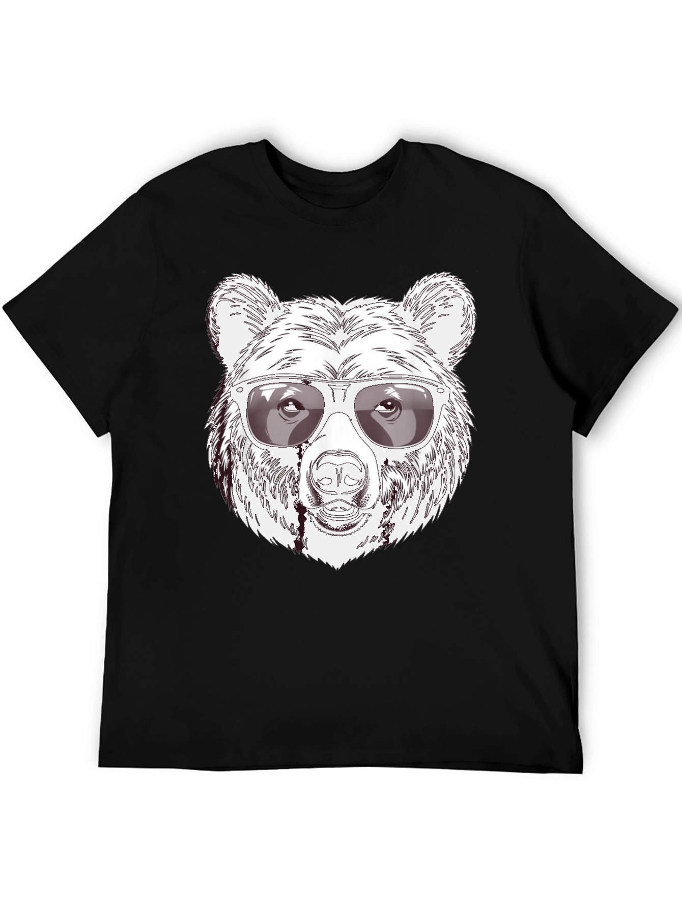 Camiseta Negra Oso Cool