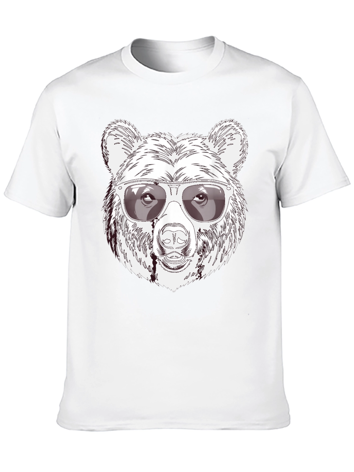 Camiseta Negra Oso Cool