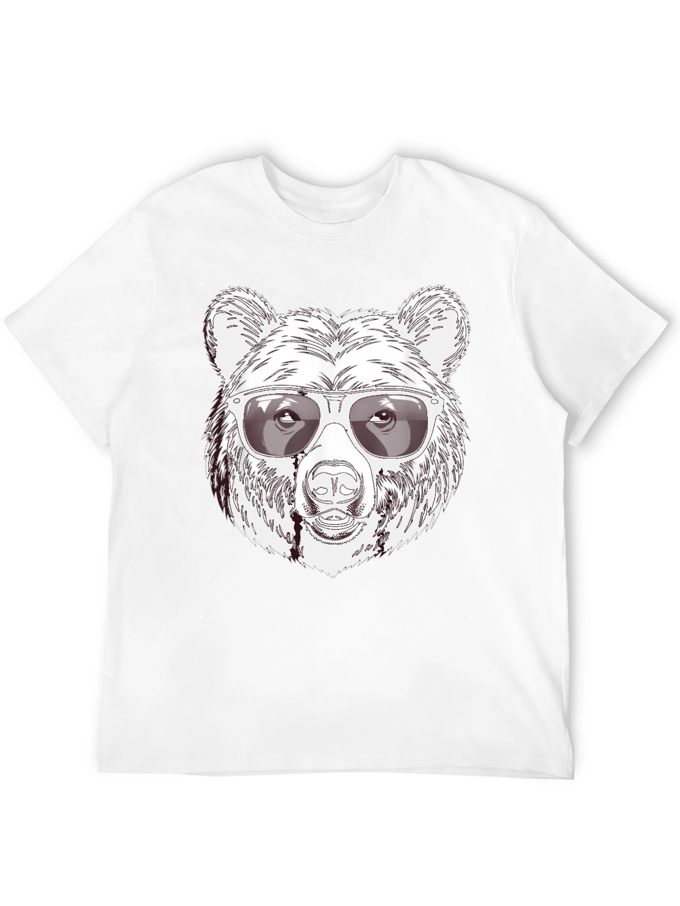 Camiseta Negra Oso Cool