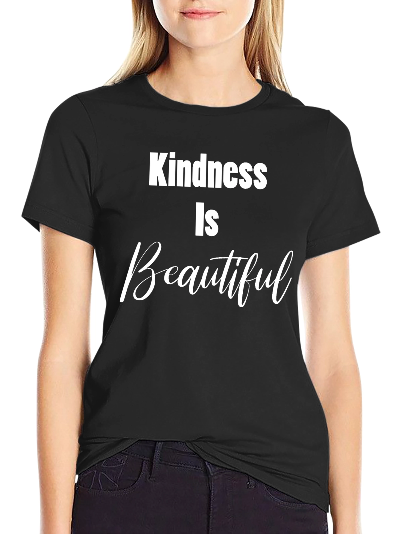 Camiseta Negra Kindness Is Beautiful
