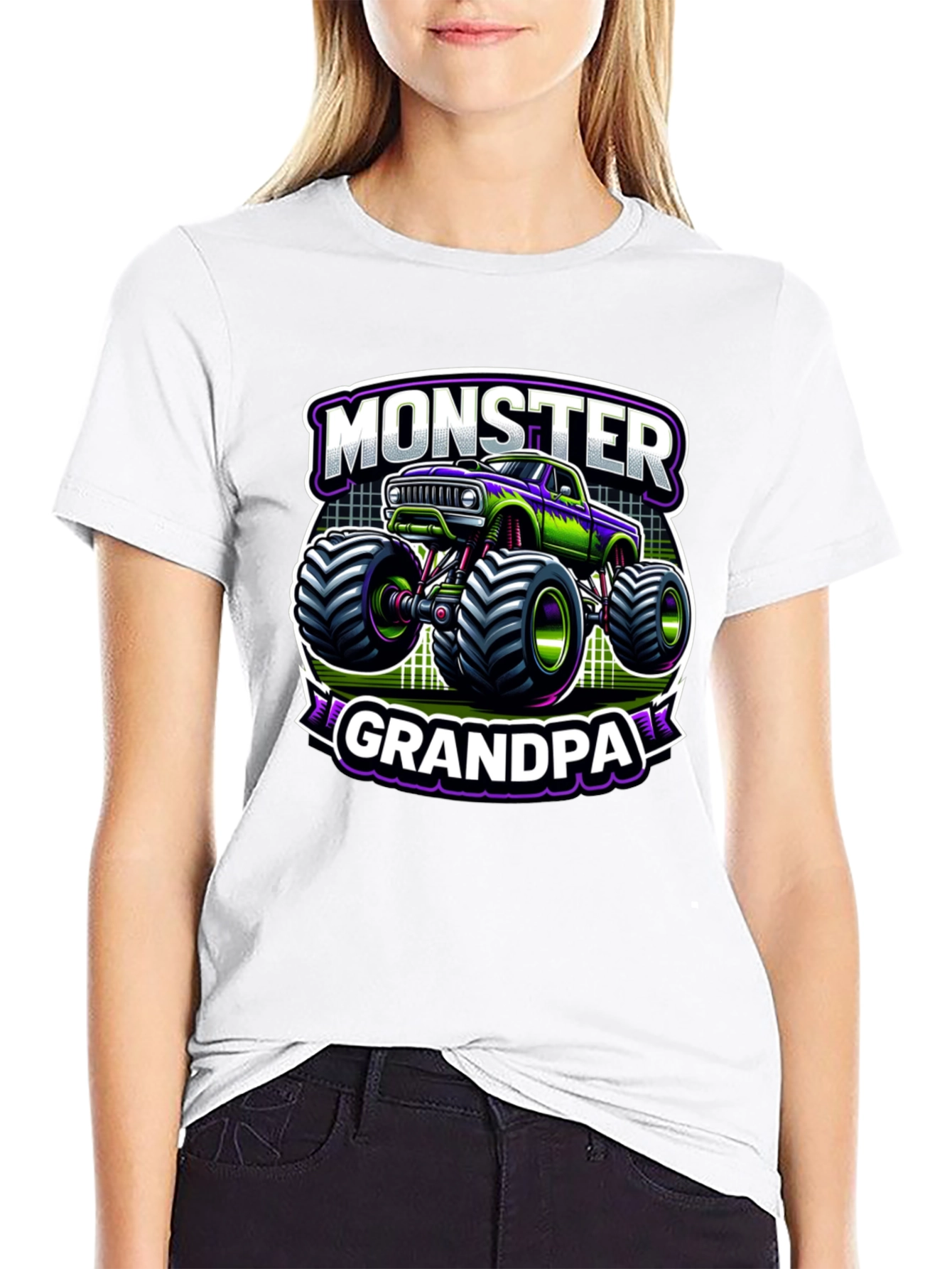 Camiseta Negra Monster Grandpa