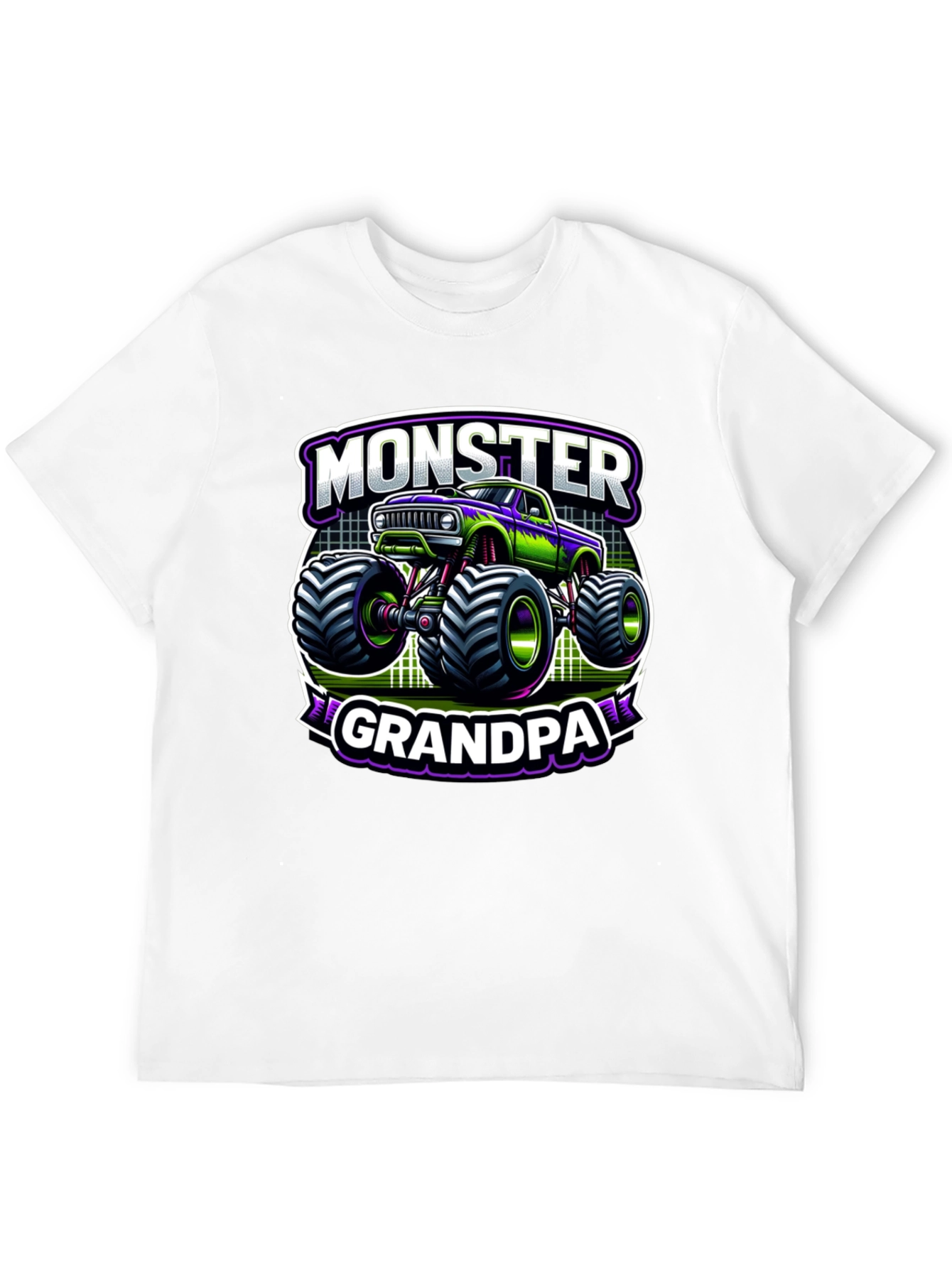 Camiseta Negra Monster Grandpa