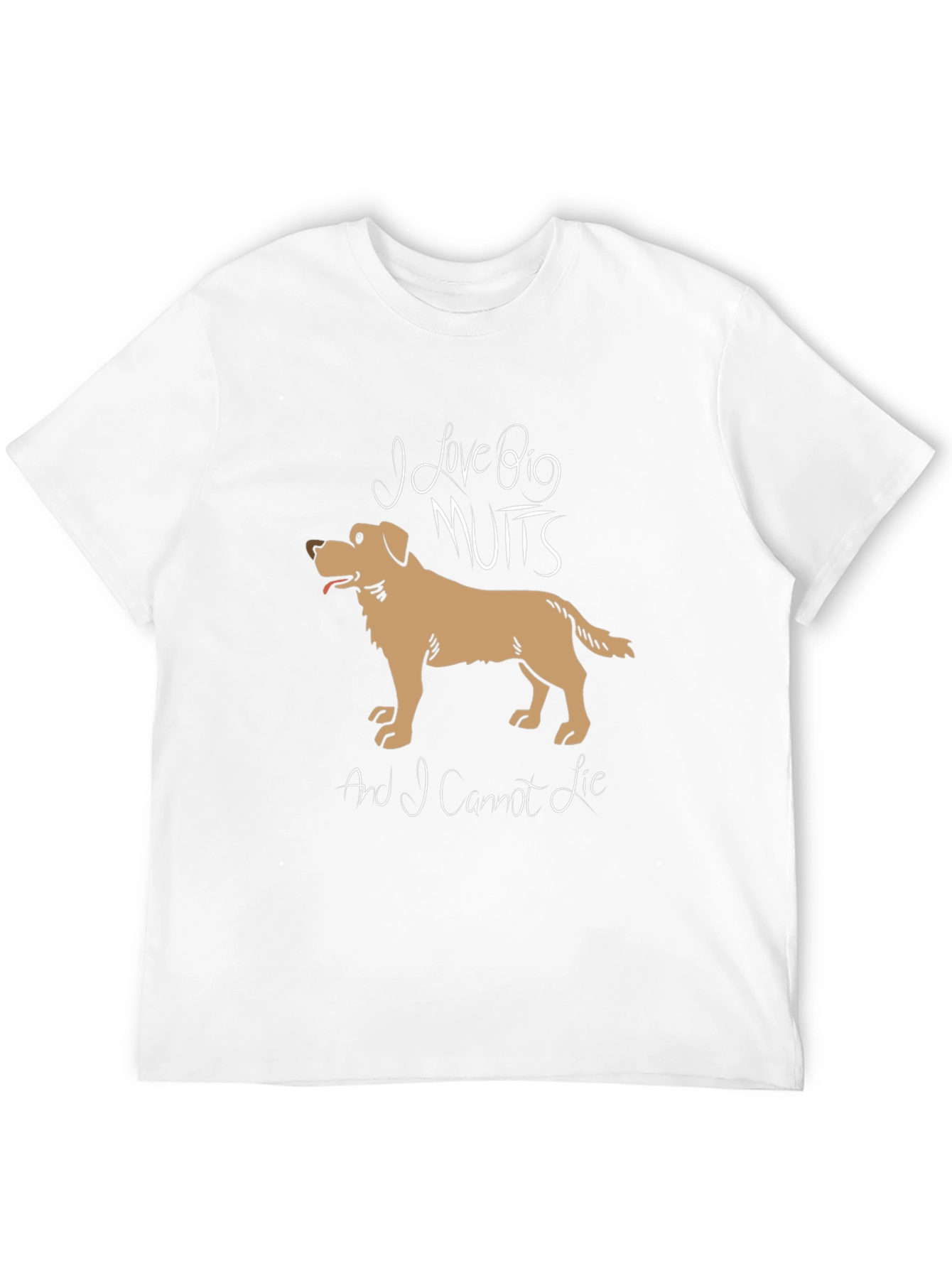 Camiseta Negra: Amo Los Perros Grandes