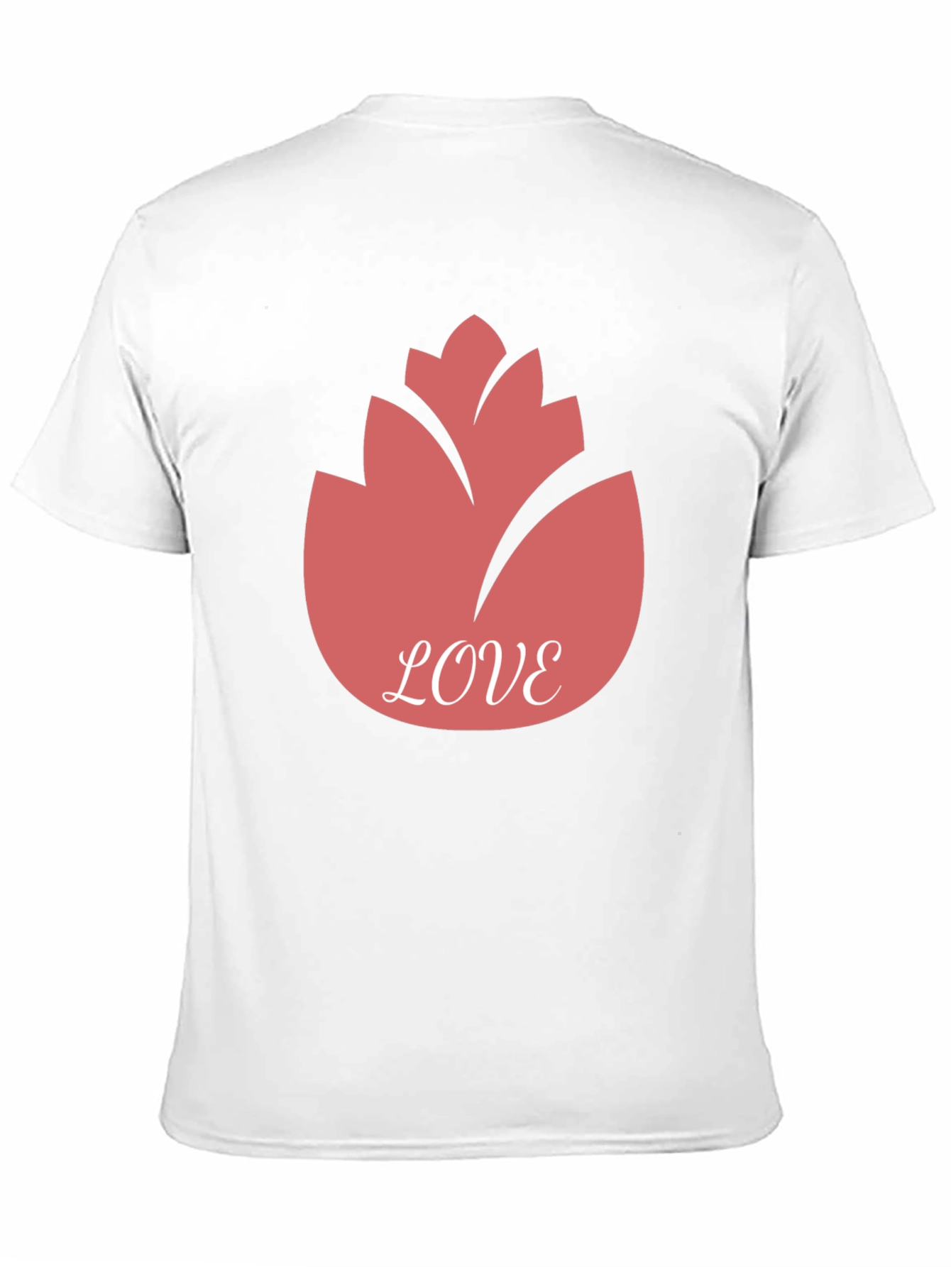 Camiseta Negra con Diseño Floral Love