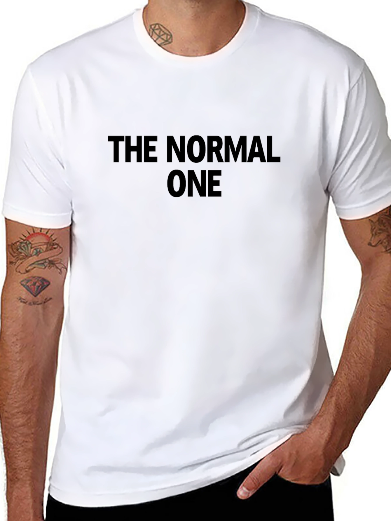 Camiseta El Normal Negra Casual Algodón