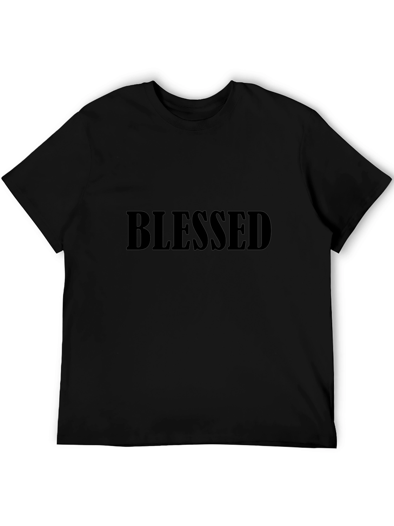 Camiseta Negra Blessed para Hombre