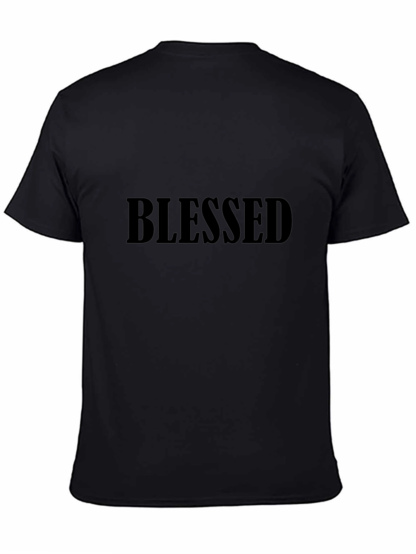 Camiseta Negra Blessed para Hombre