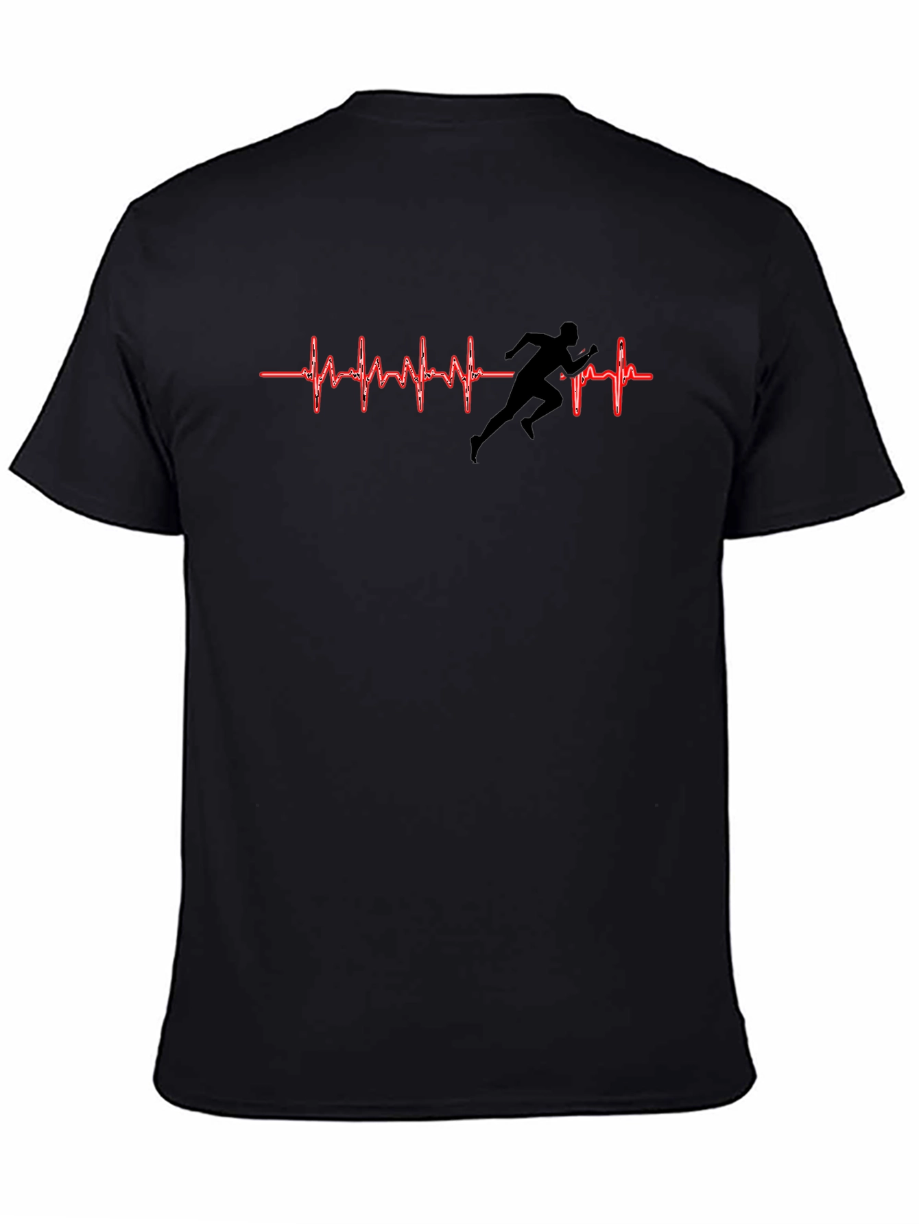 Camiseta Negra Corazón Corredor