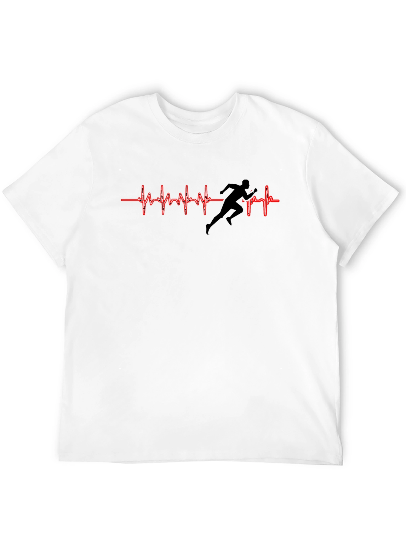 Camiseta Negra Corazón Corredor