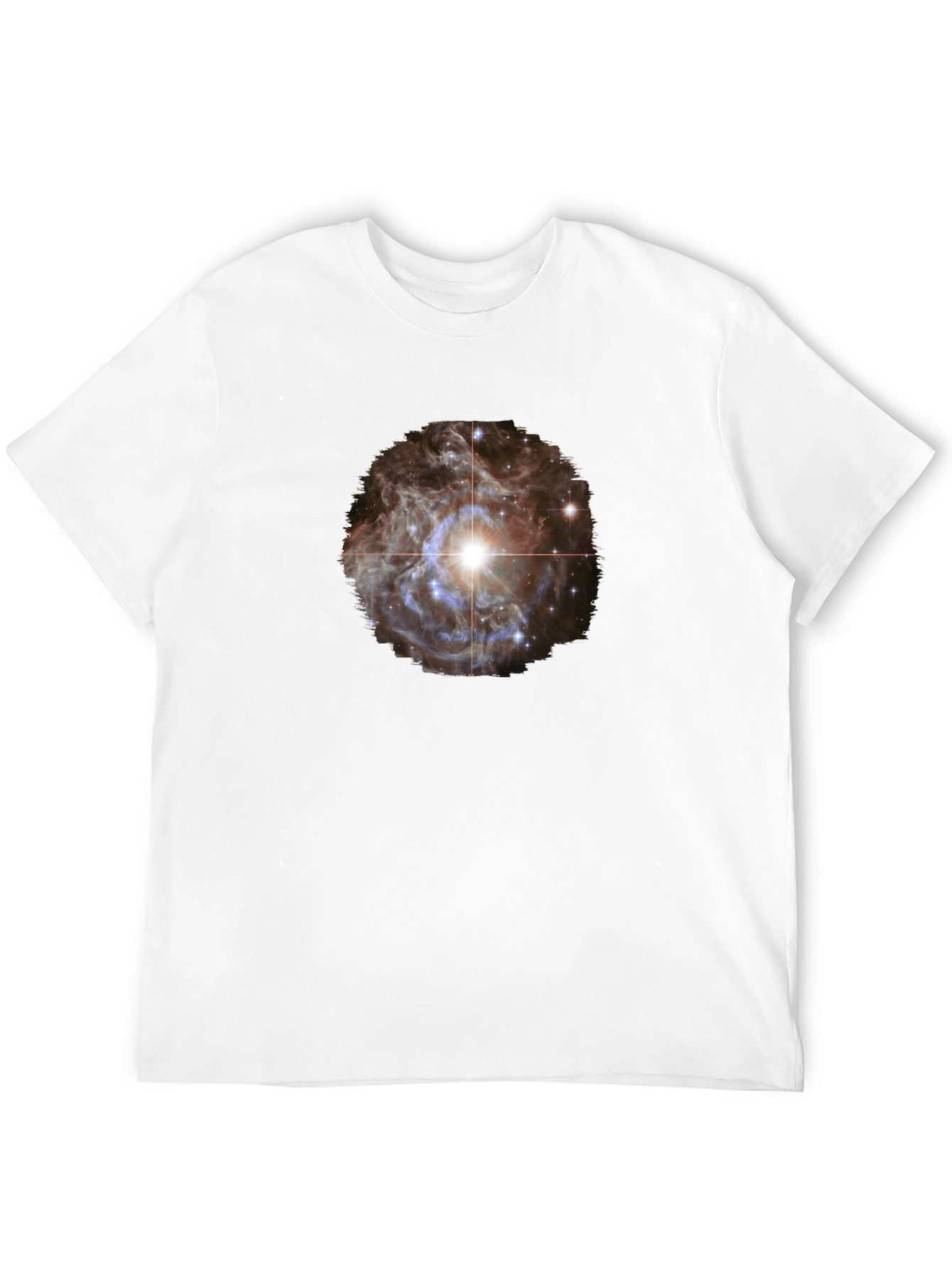 Camiseta Negra con Diseño Espacial
