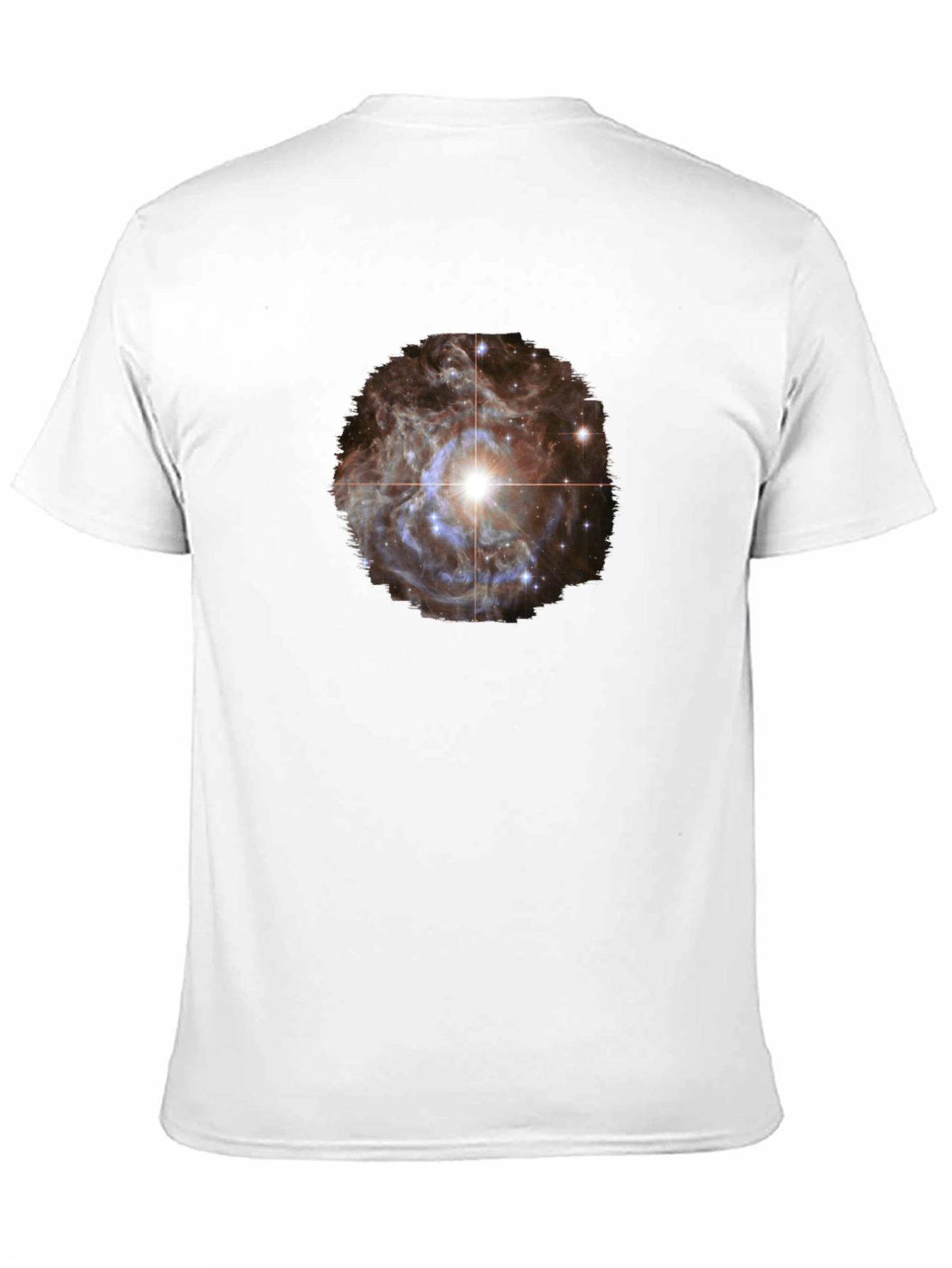 Camiseta Negra con Diseño Espacial