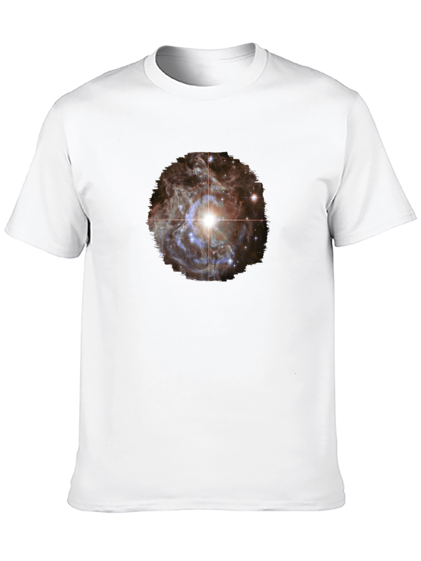 Camiseta Negra con Diseño Espacial