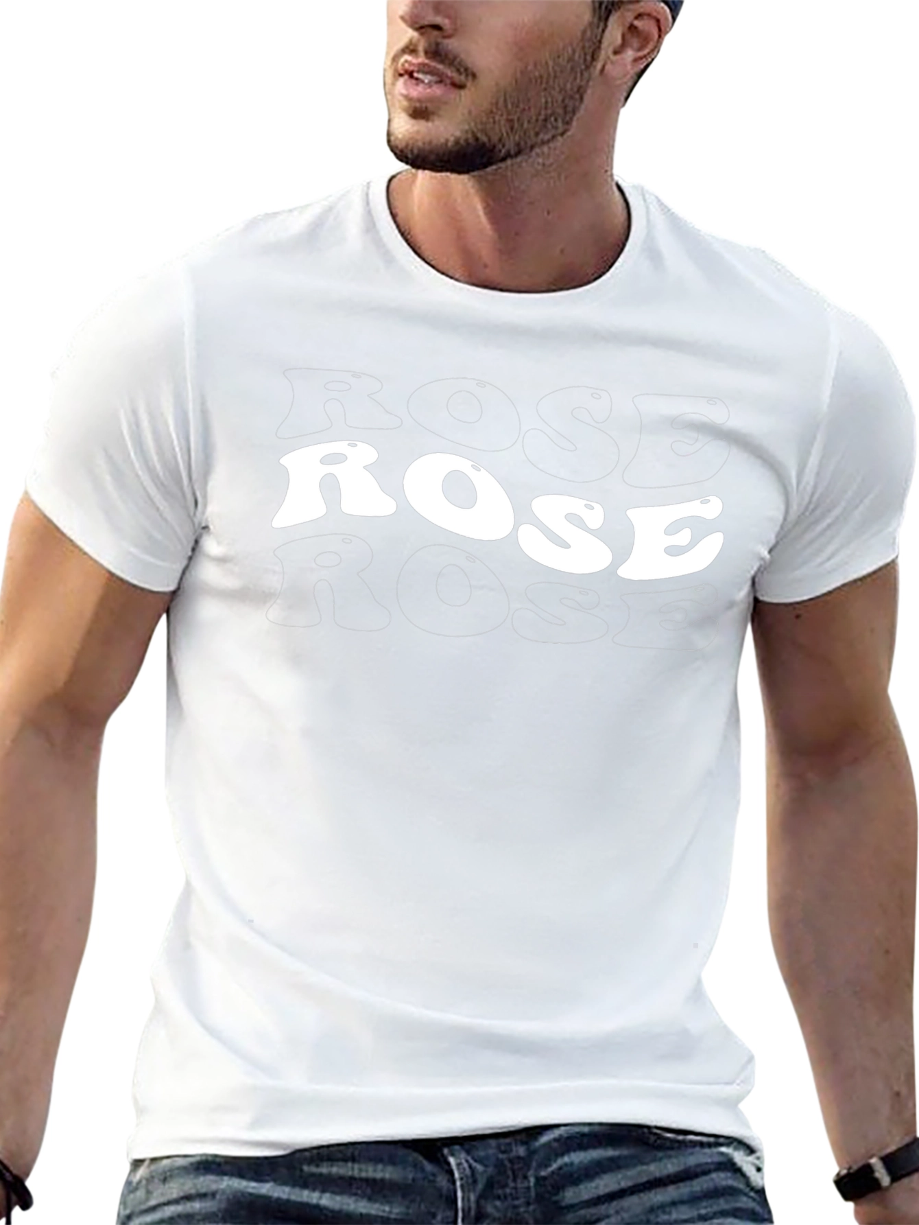 Camiseta Negra Rose Estilo Retro