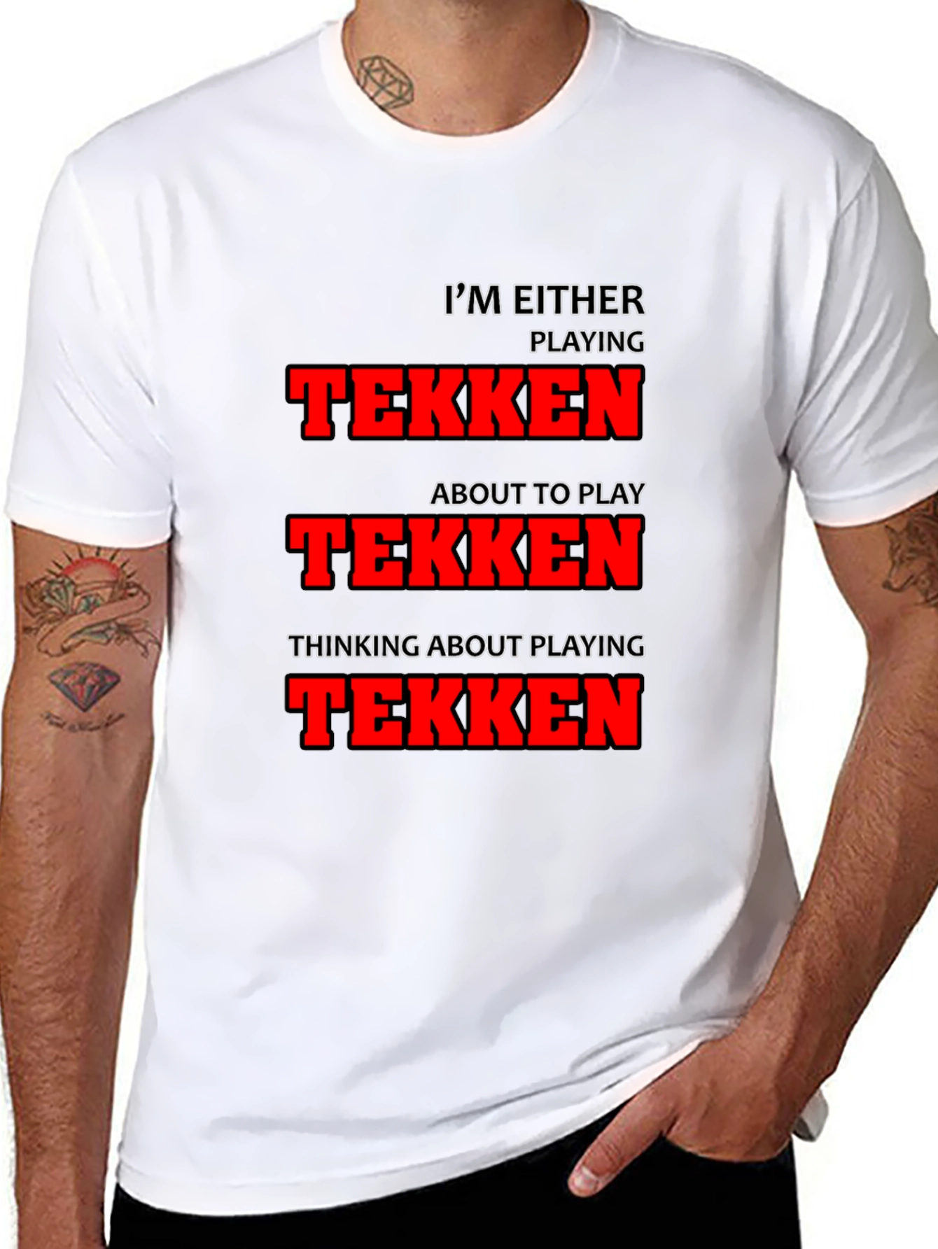 Camiseta Tekken - Jugando Pensando ¡Siempre Tekken!