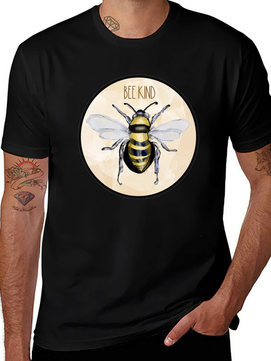 Camiseta Negra Bee Kind para Hombre