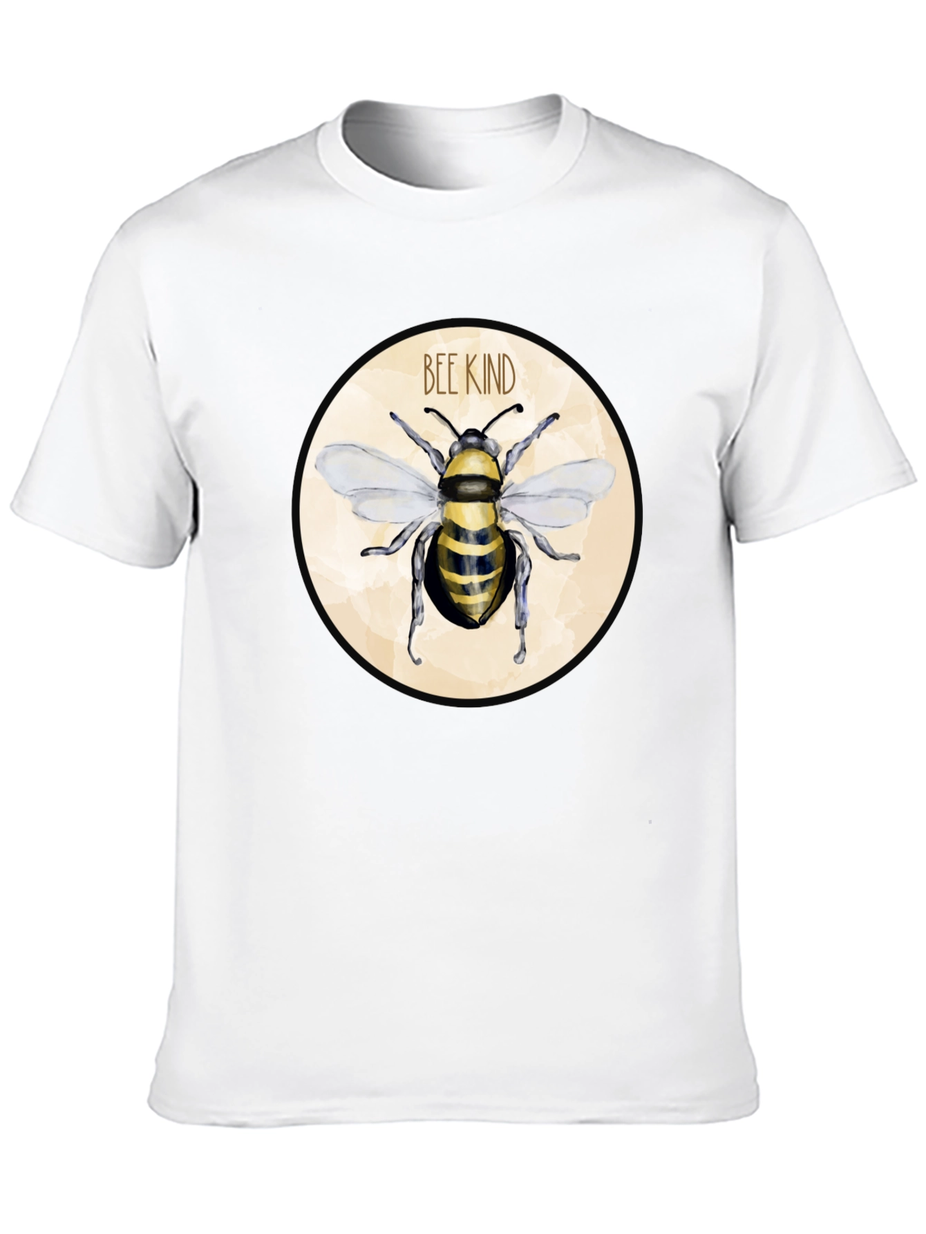 Camiseta Negra Bee Kind para Hombre