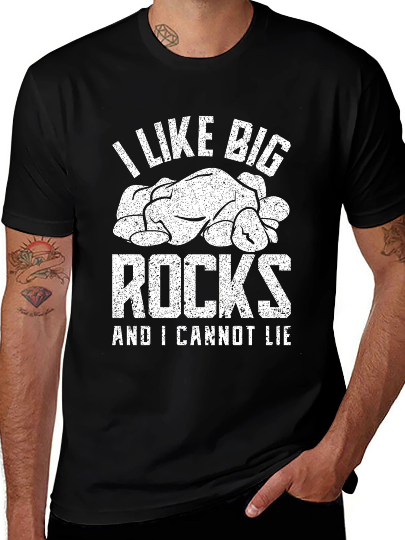 Camiseta Negra I Like Big Rocks