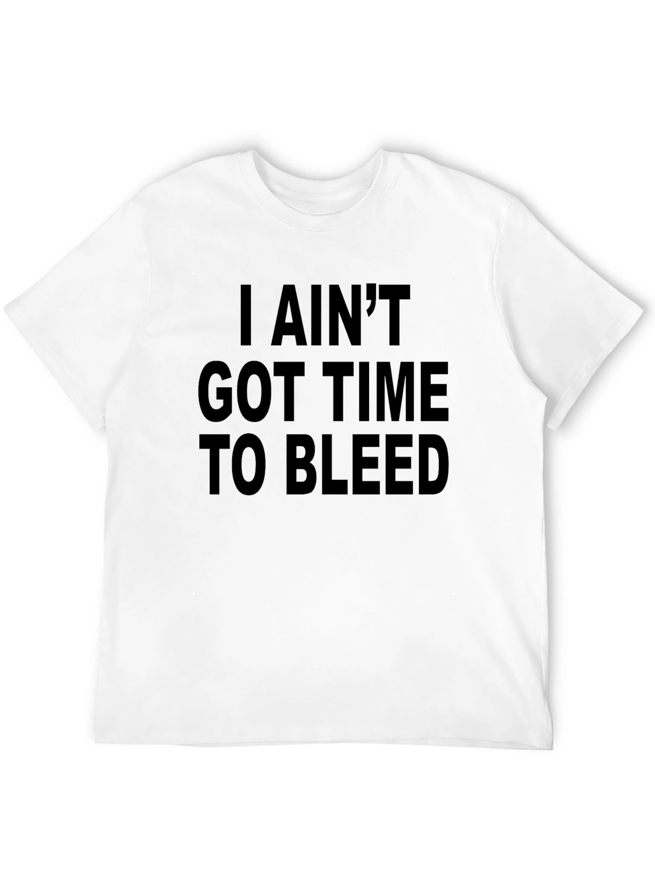 Camiseta Negra: No Tengo Tiempo Para Sangrar