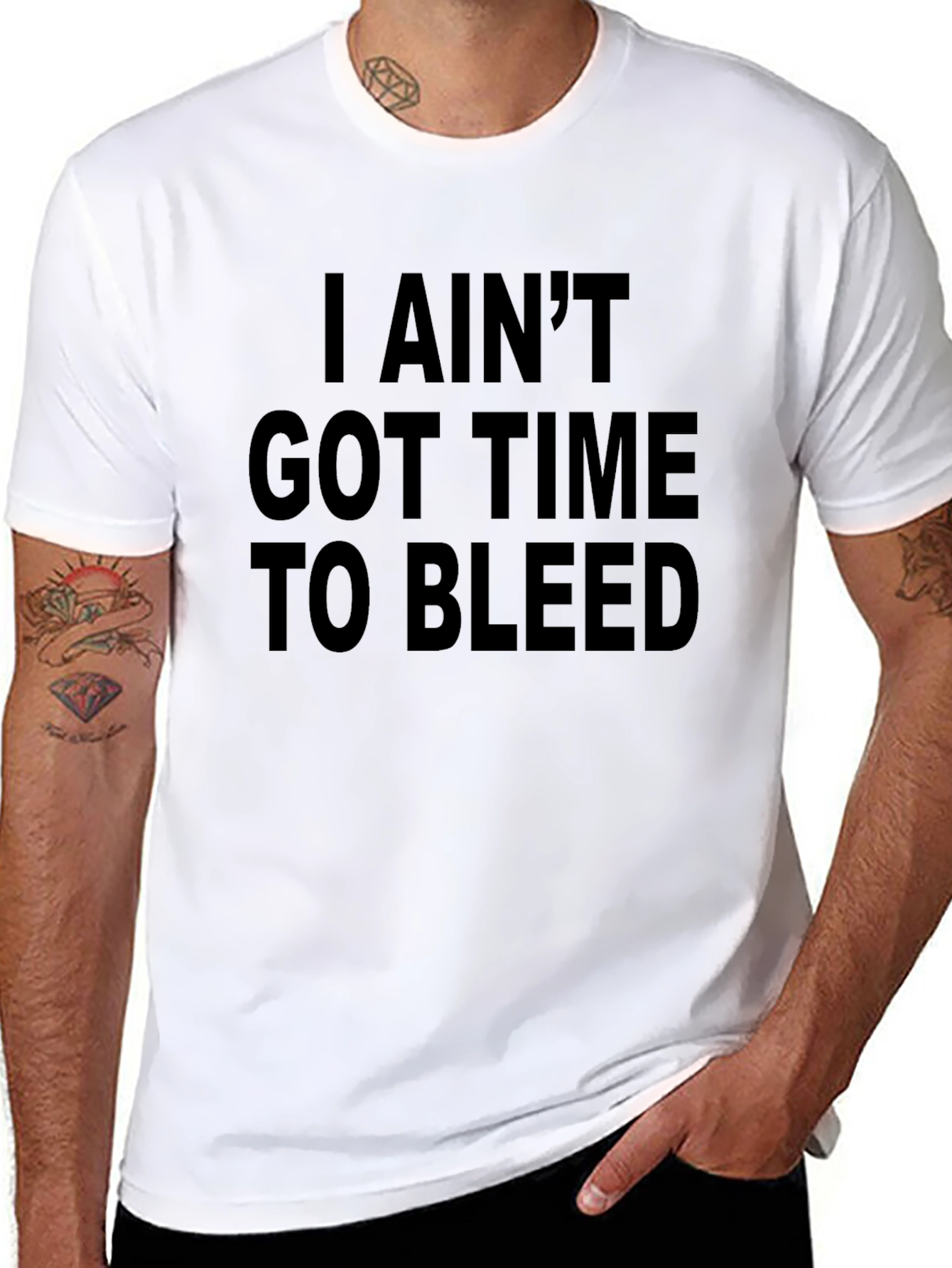 Camiseta Negra: No Tengo Tiempo Para Sangrar