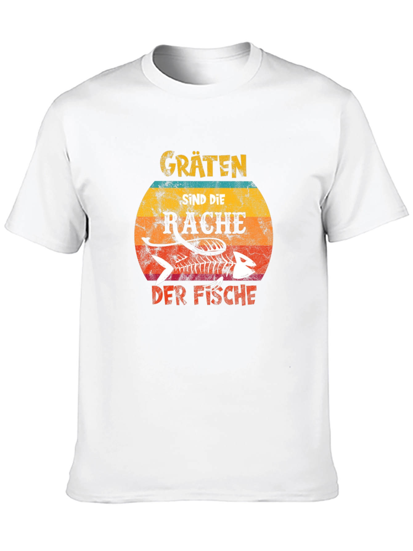 Camiseta Negra Gräten Sind Die Rache Der Fische
