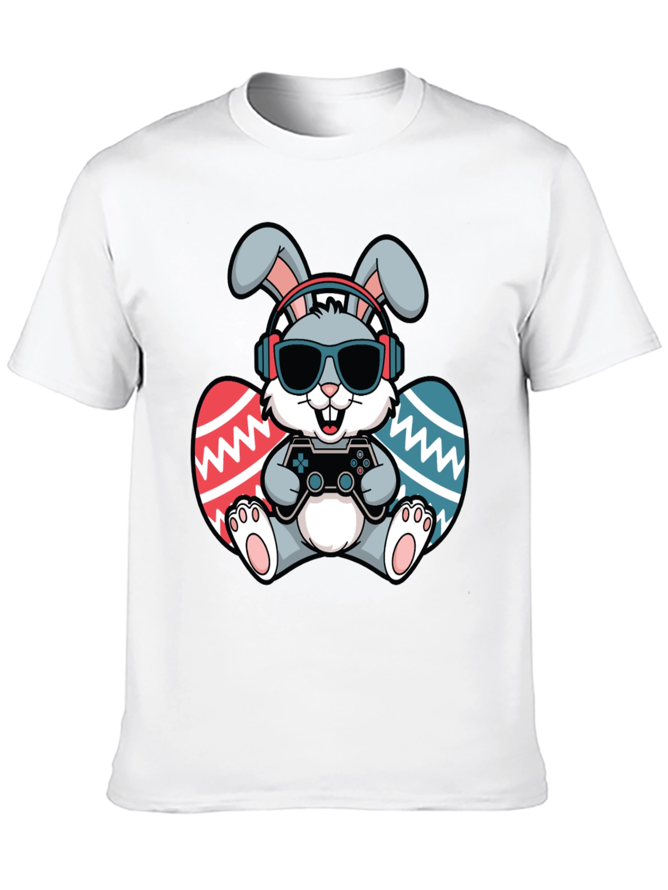 Camiseta Conejo Gamer de Pascua