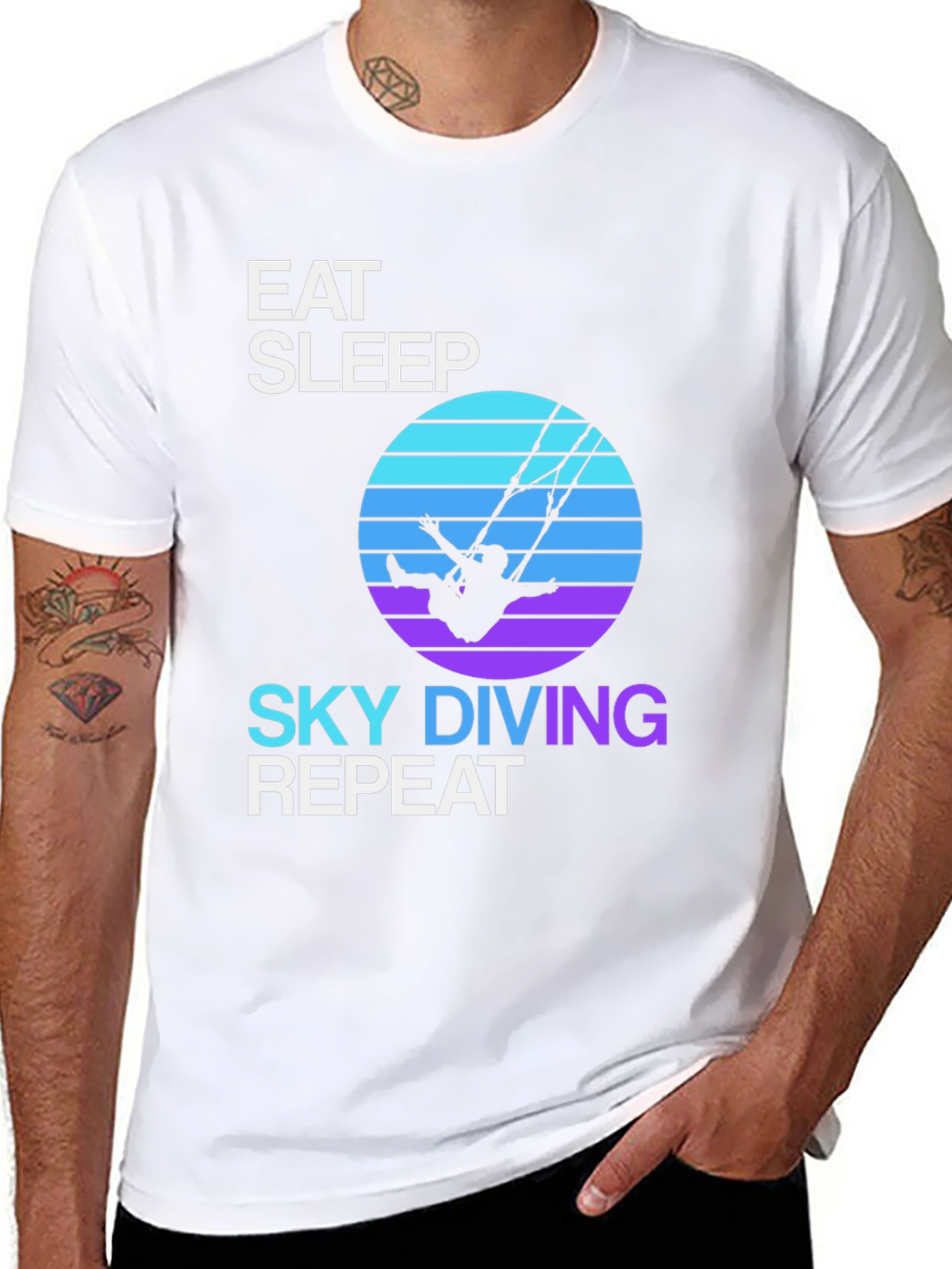 Camiseta Eat Sleep Skydiving Repeat