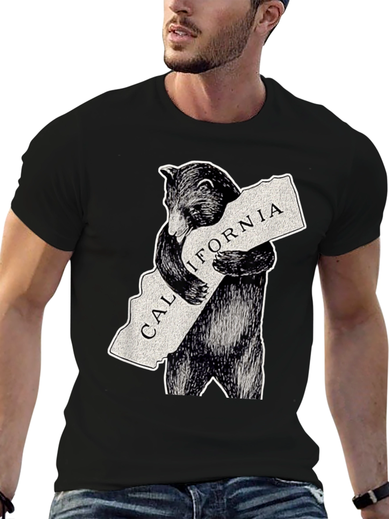 Camiseta Oso California - Diseño Único