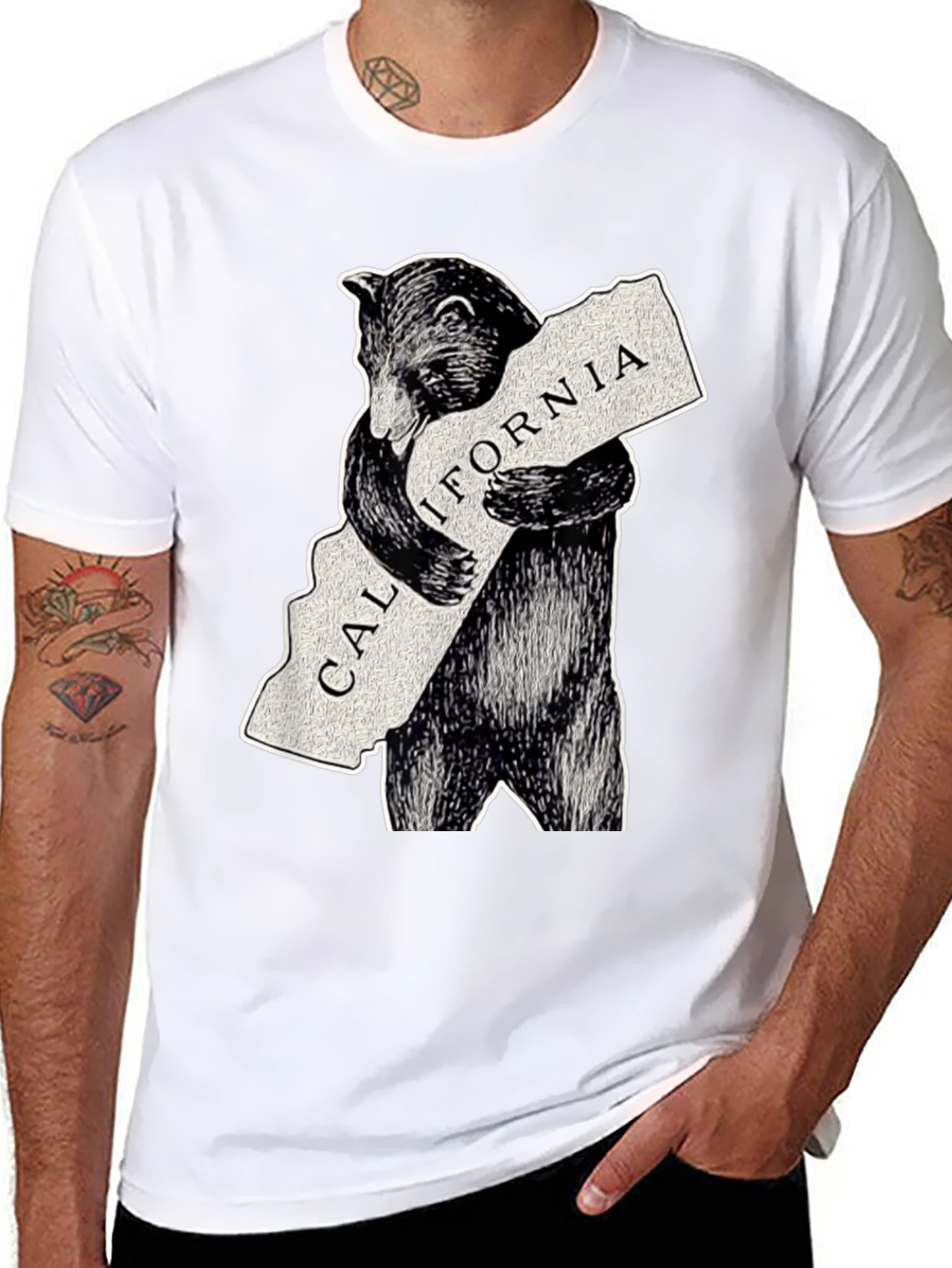 Camiseta Oso California - Diseño Único