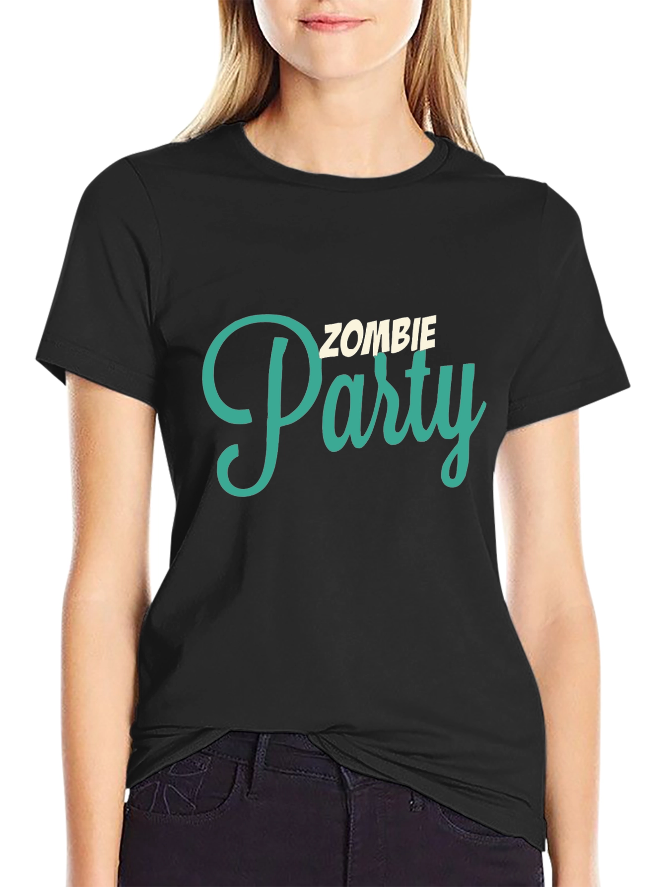 Camiseta Negra: ¡Fiesta Zombie!