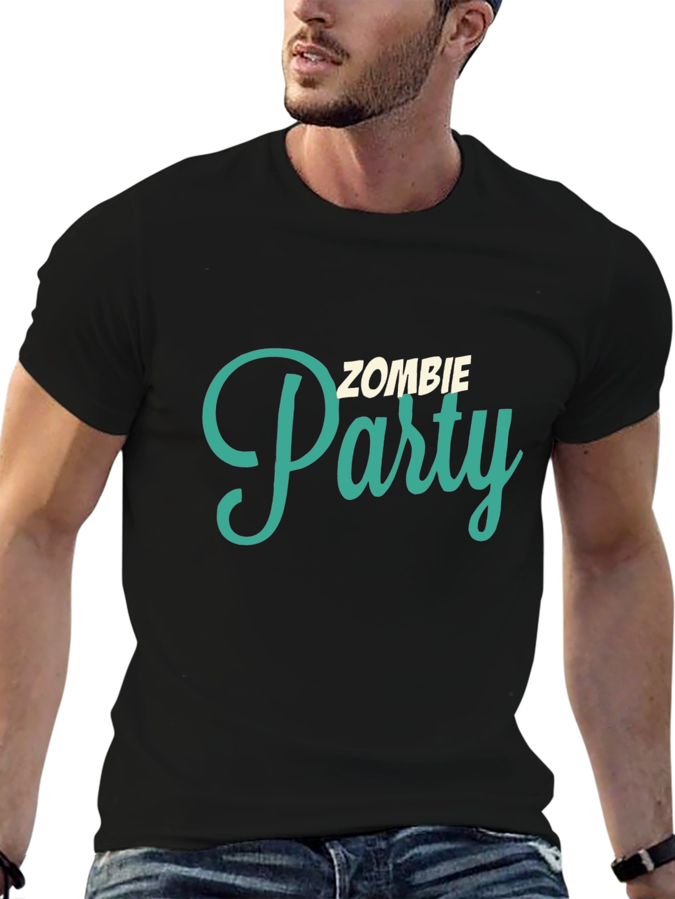 Camiseta Negra: ¡Fiesta Zombie!
