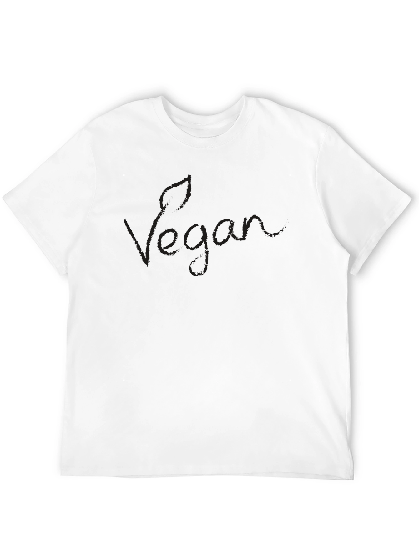 Camiseta Negra Vegan para Hombre - Estilo Casual
