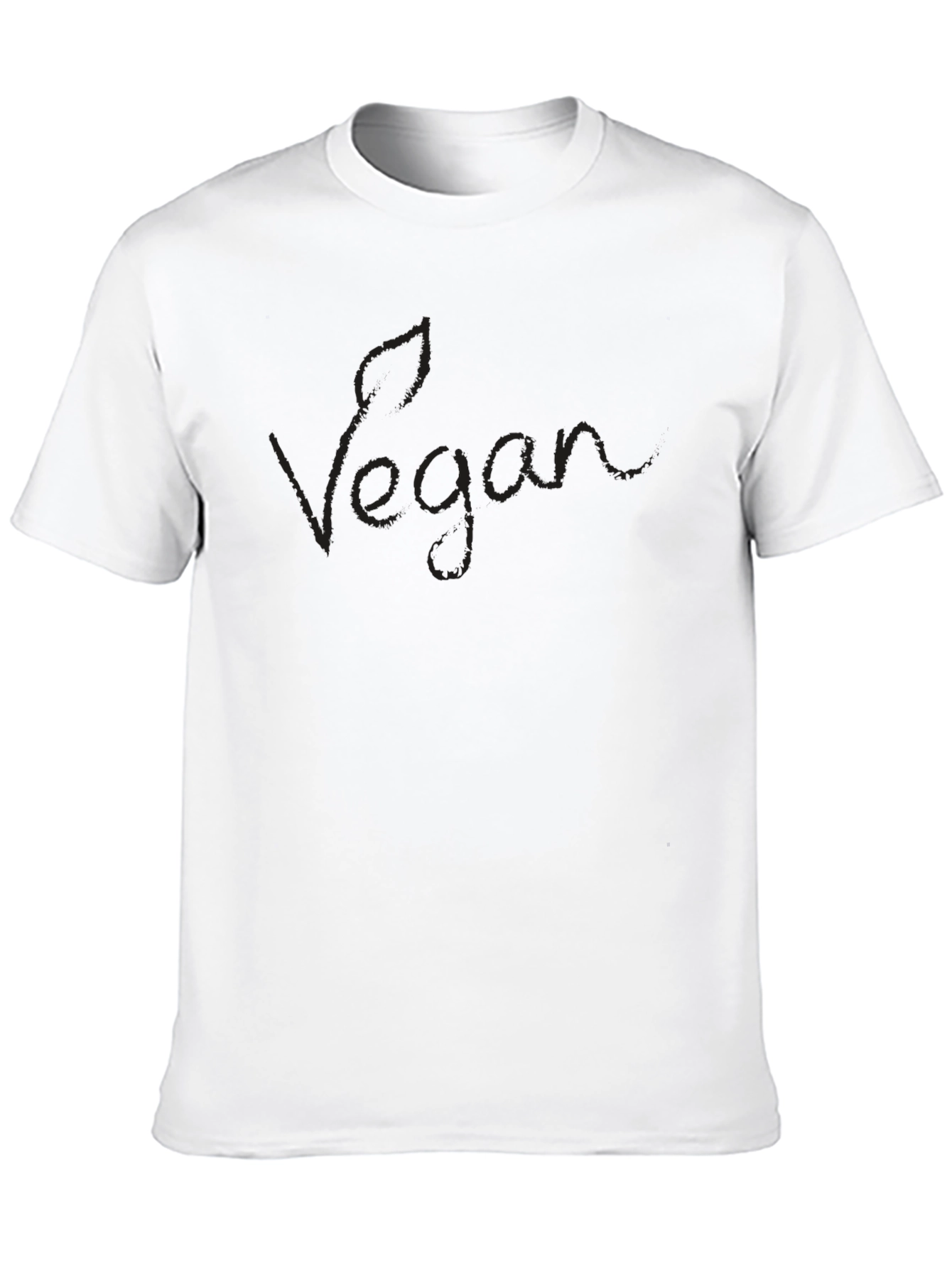 Camiseta Negra Vegan para Hombre - Estilo Casual
