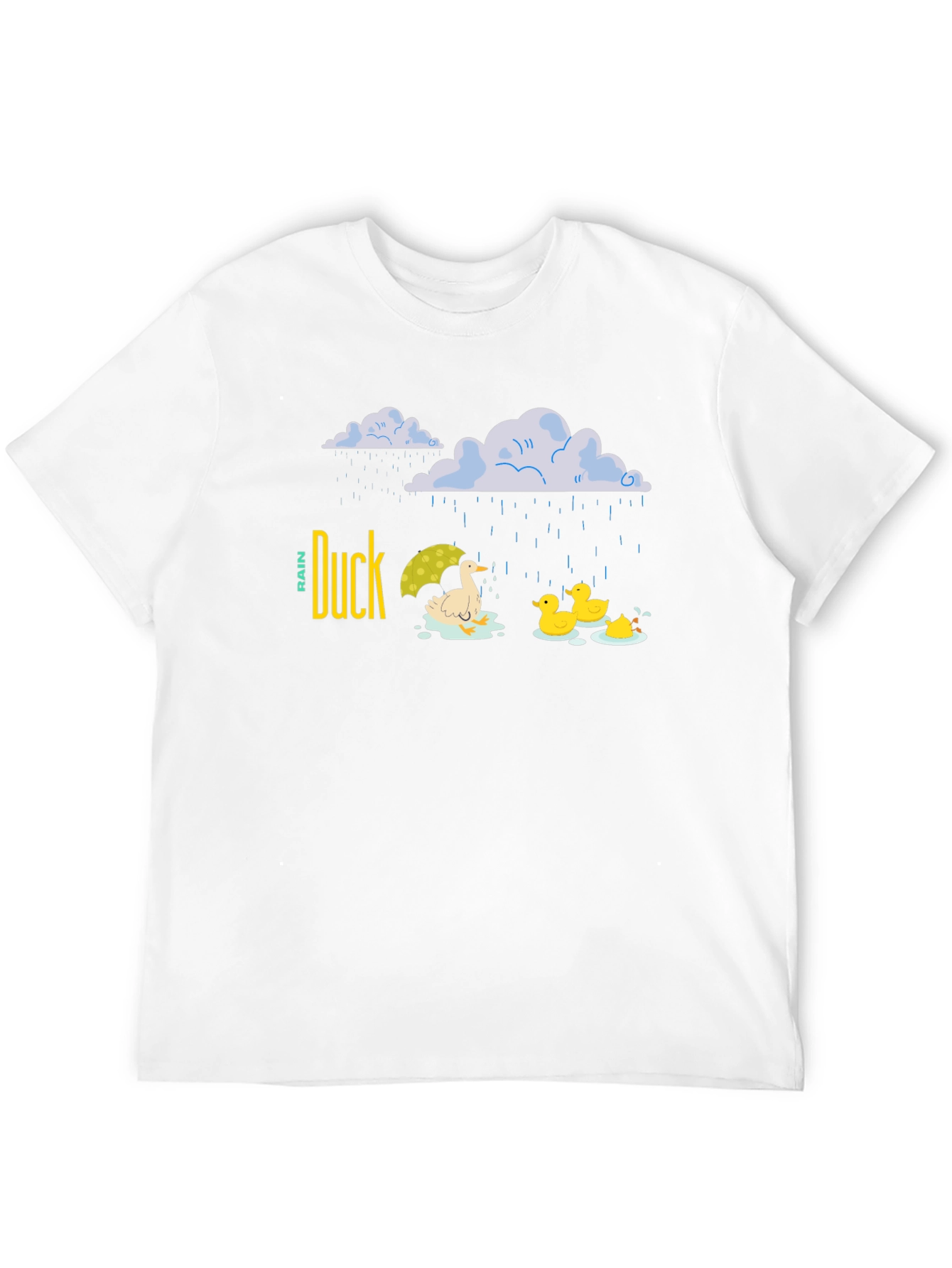 Camiseta Negra Duck Rain para Días Lluviosos