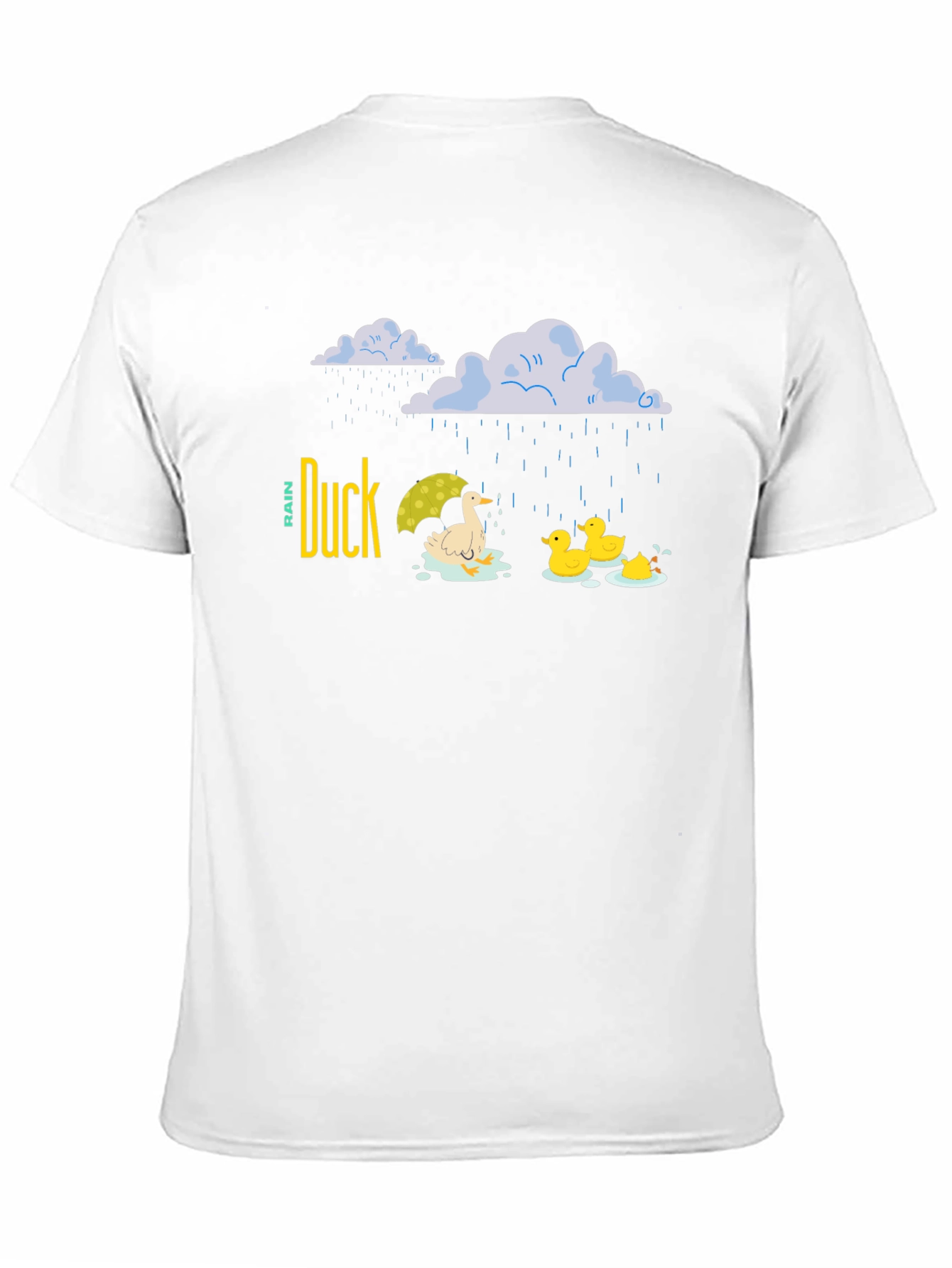 Camiseta Negra Duck Rain para Días Lluviosos
