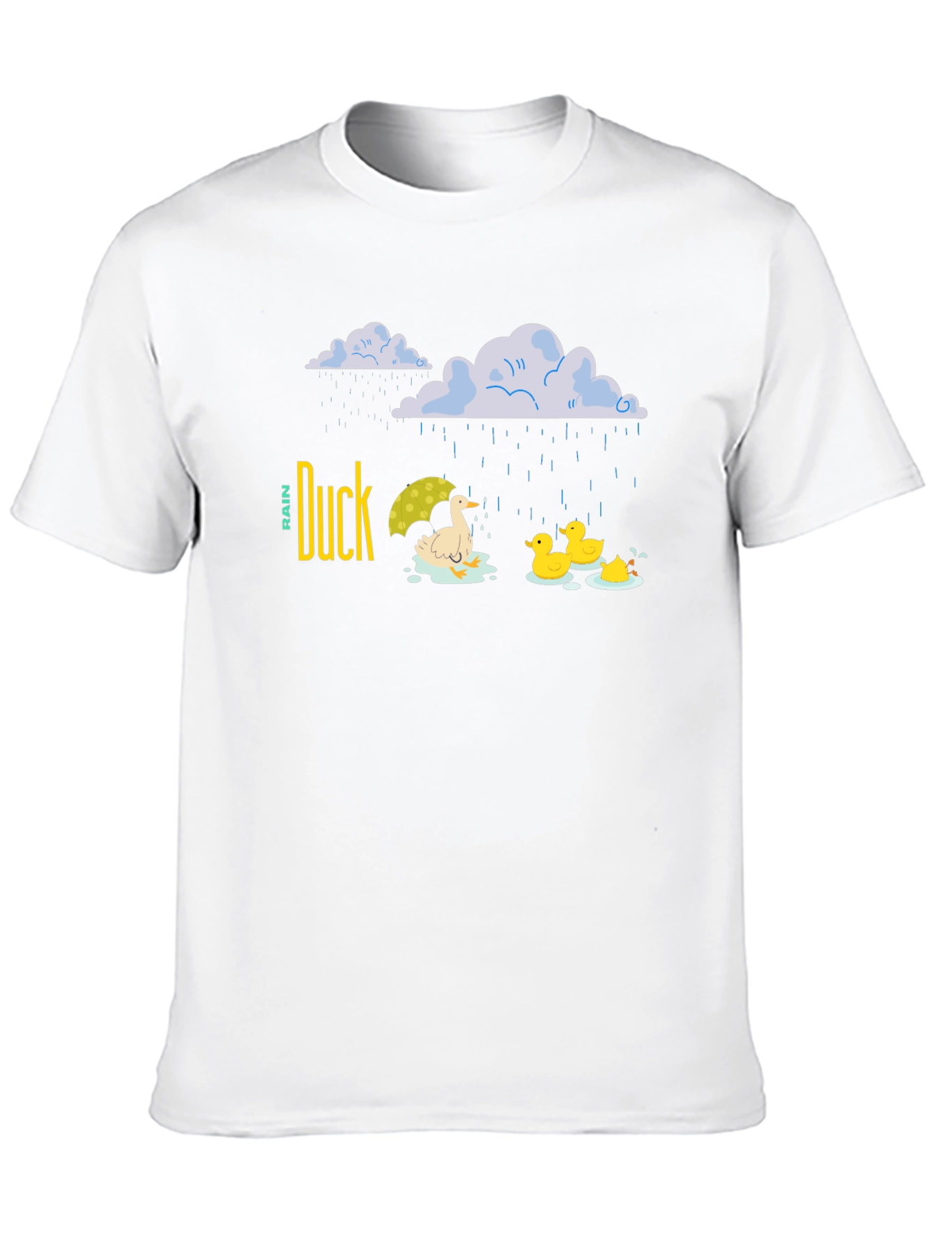 Camiseta Negra Duck Rain para Días Lluviosos