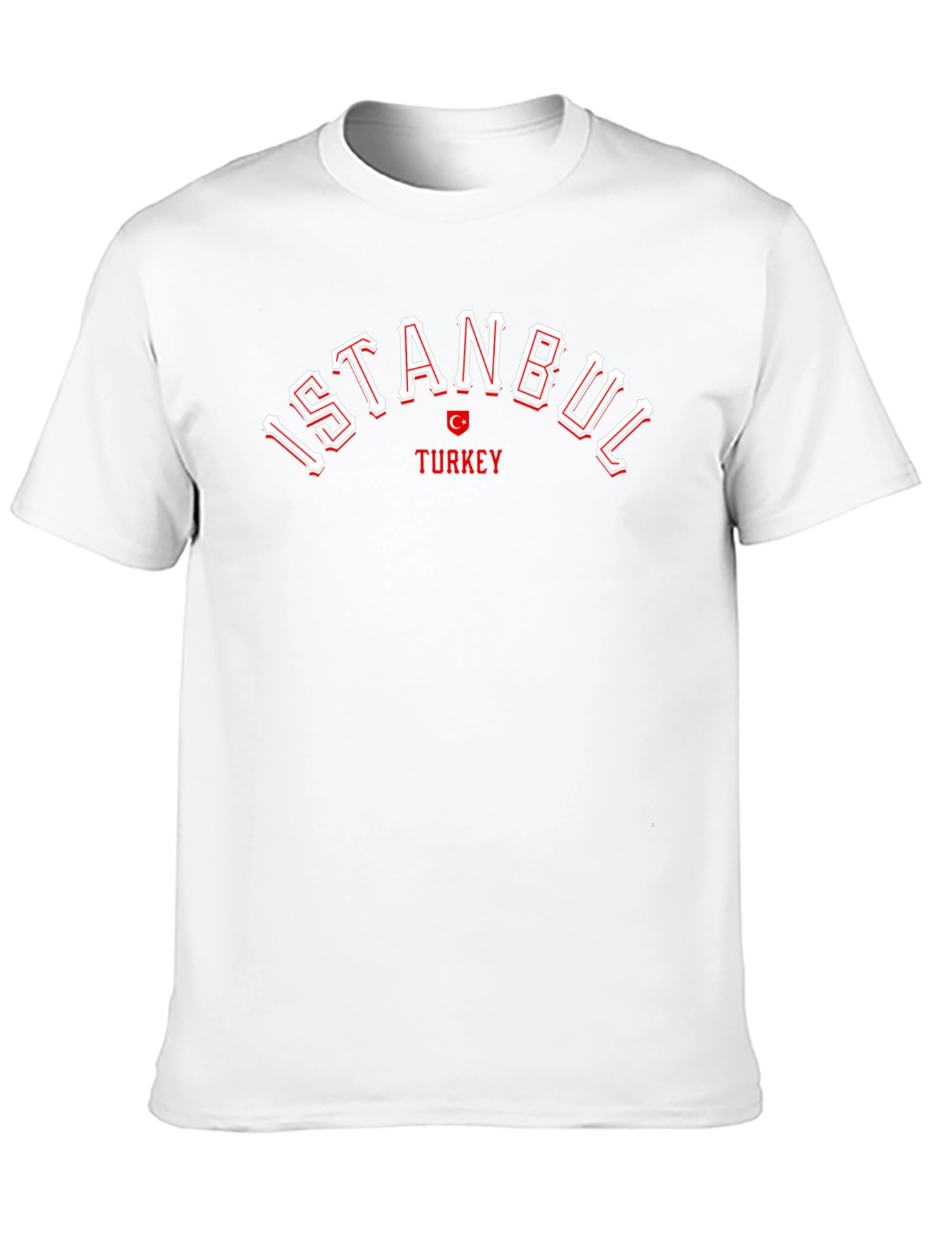 Camiseta Negra Estambul Turquía Diseño Casual