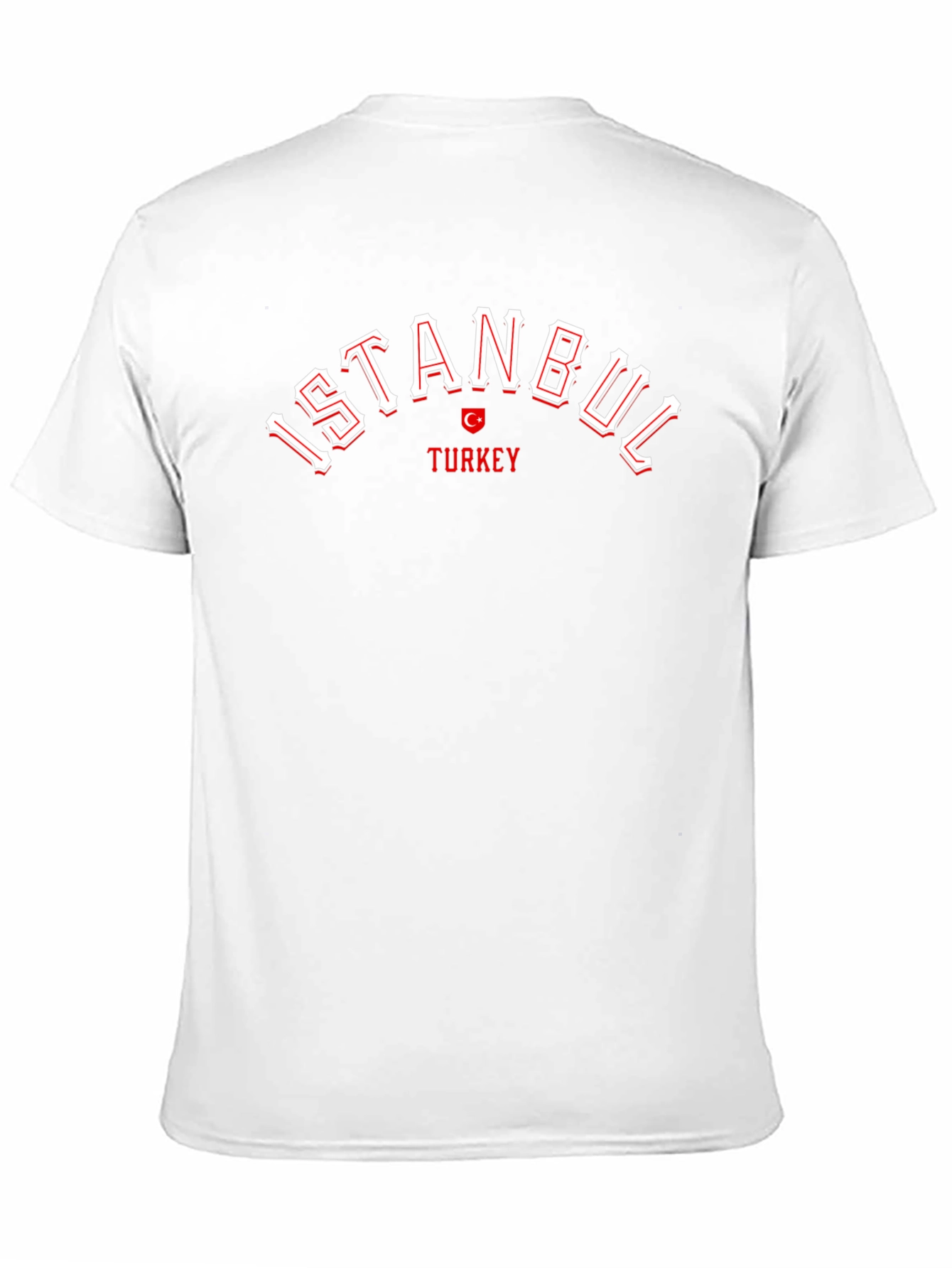 Camiseta Negra Estambul Turquía Diseño Casual