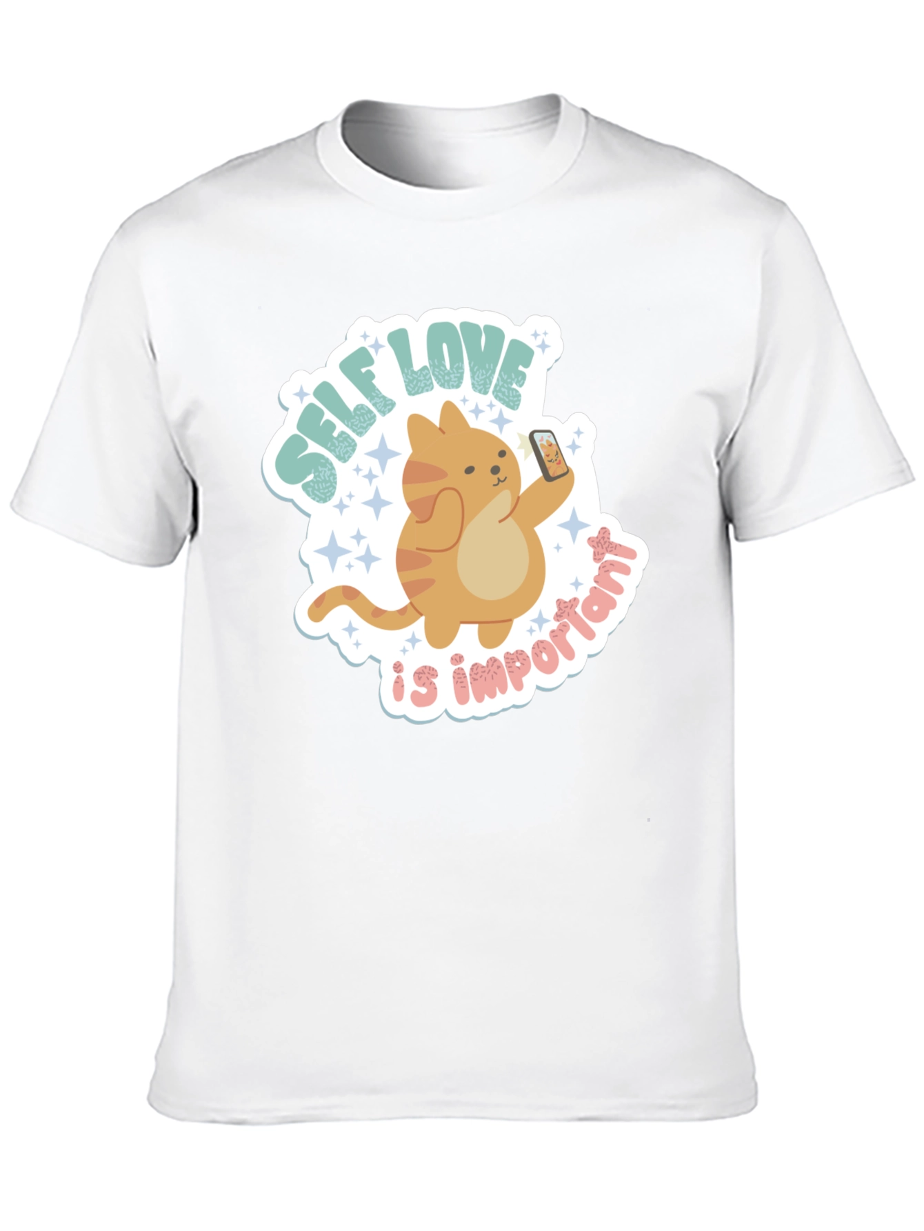 Camiseta Negra con Diseño Self Love