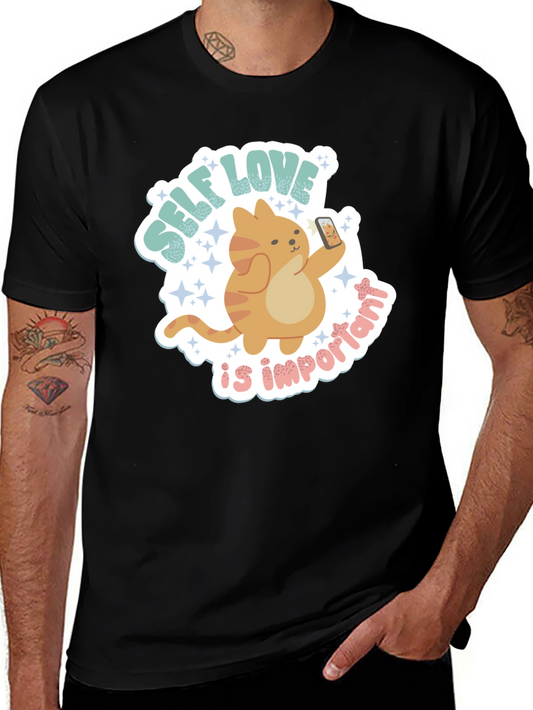 Camiseta Negra con Diseño Self Love