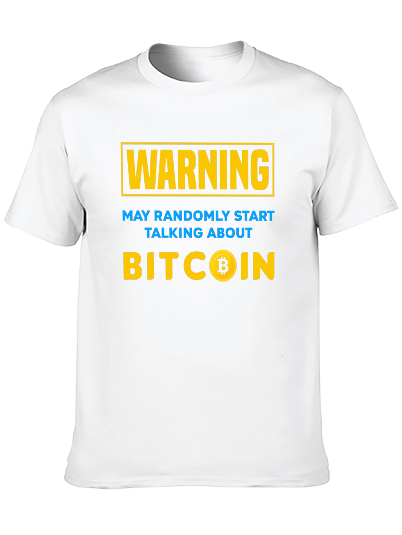 Camiseta Bitcoin: ¡Advertencia hablaré de cripto!