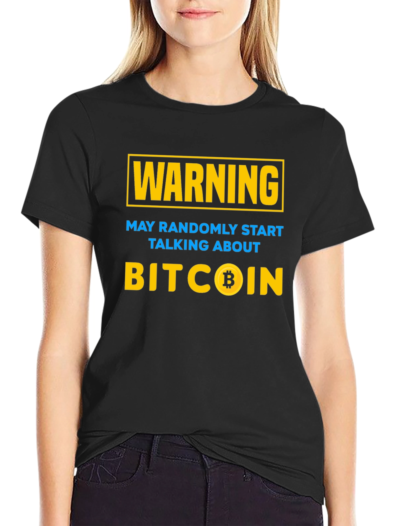 Camiseta Bitcoin: ¡Advertencia hablaré de cripto!