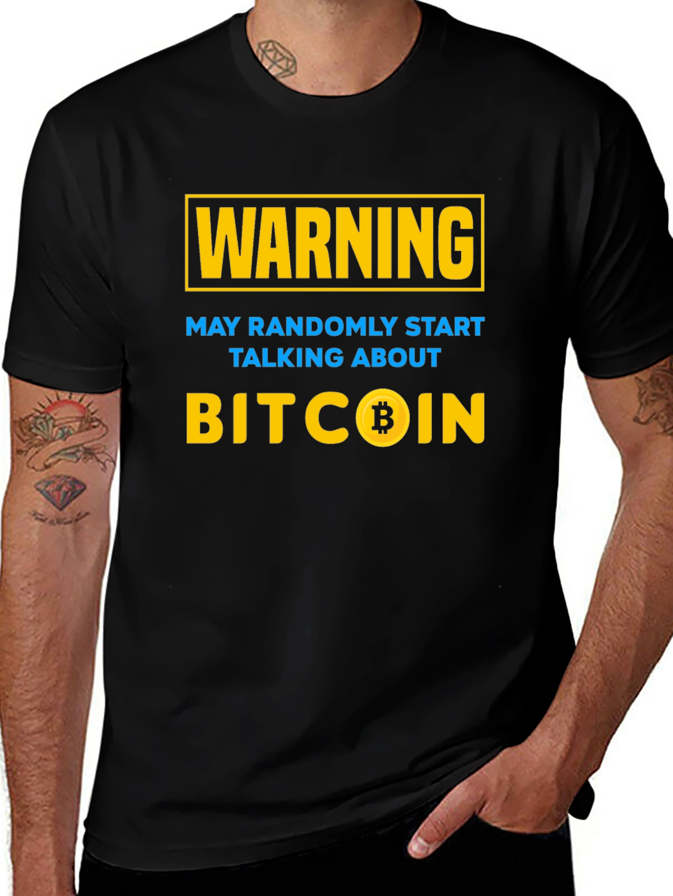 Camiseta Bitcoin: ¡Advertencia hablaré de cripto!
