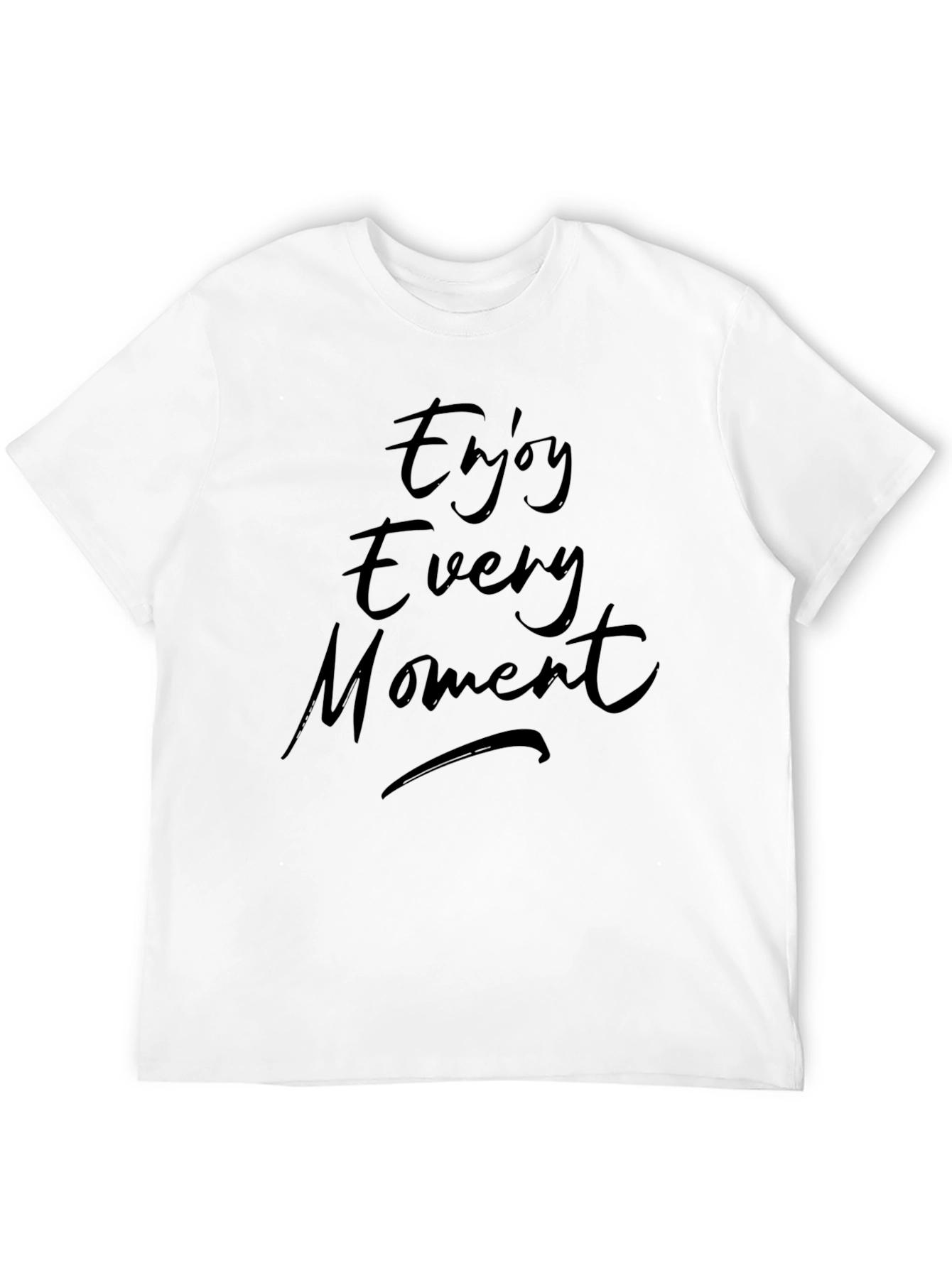 Camiseta Negra Hombre Disfruta Cada Momento