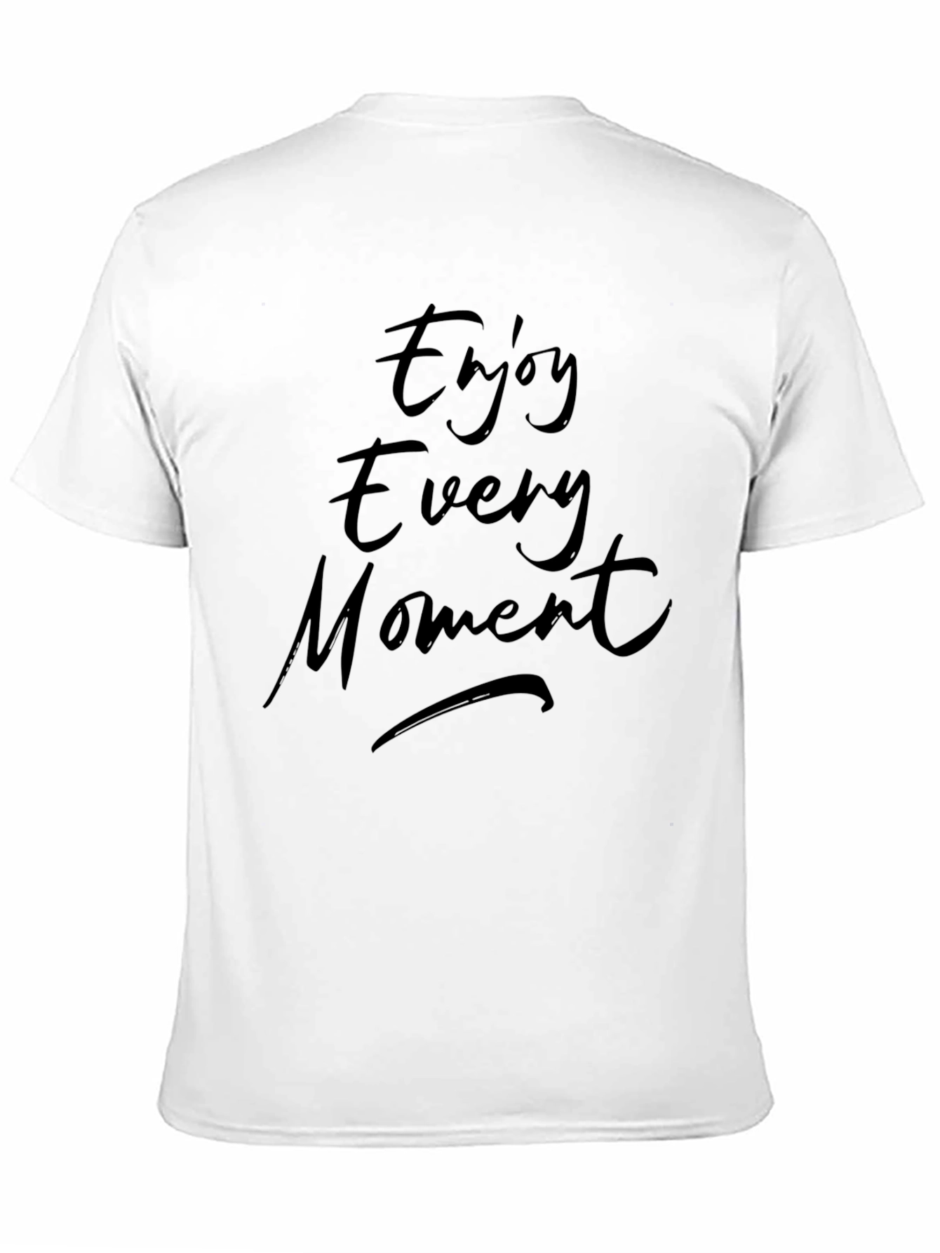 Camiseta Negra Hombre Disfruta Cada Momento