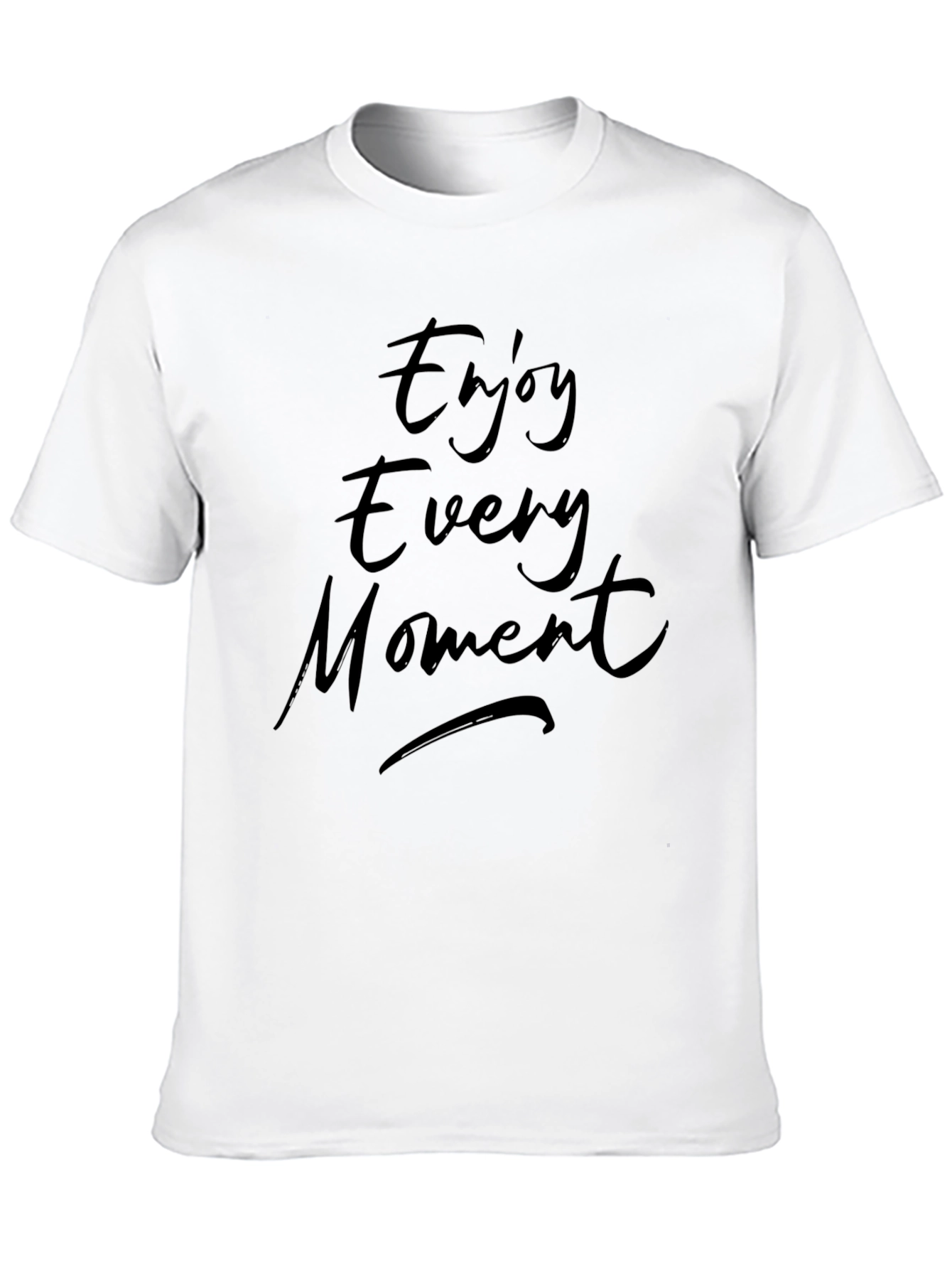 Camiseta Negra Hombre Disfruta Cada Momento